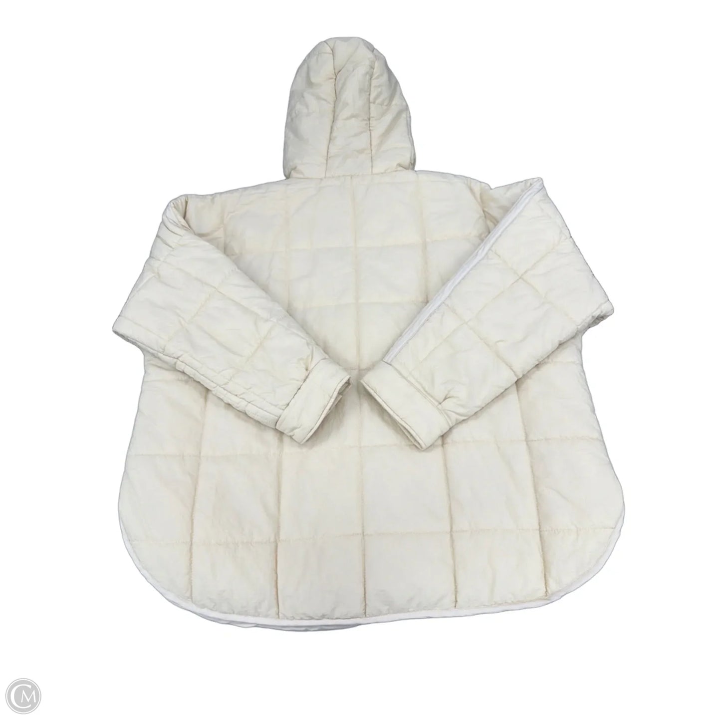 Jacket Puffer & Quilted By Blakeley In Cream, Size: 1x