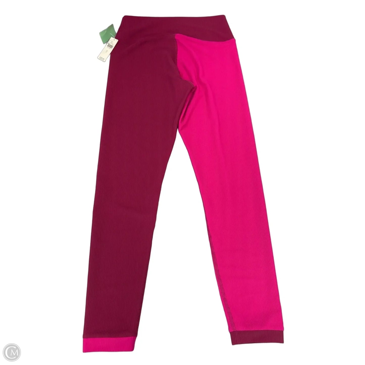 Athletic Leggings By Beach Riot In Pink, Size: L