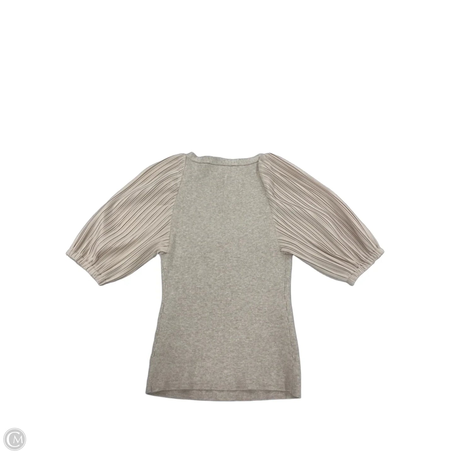 Top Short Sleeve By White House Black Market In Beige, Size: S