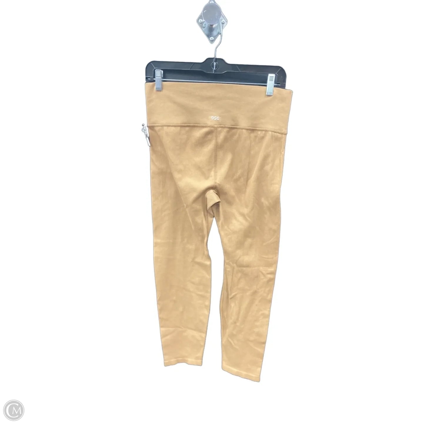 Athletic Leggings By Dsg Outerwear In Tan, Size: L