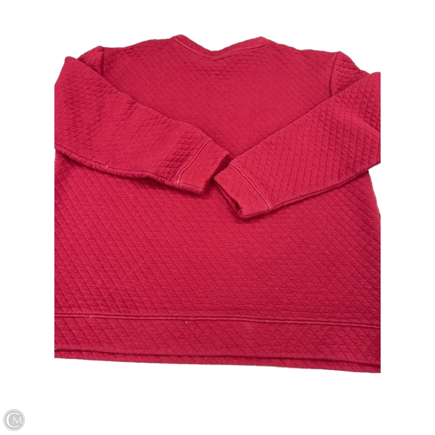 Top Long Sleeve By Champion In Red, Size: L