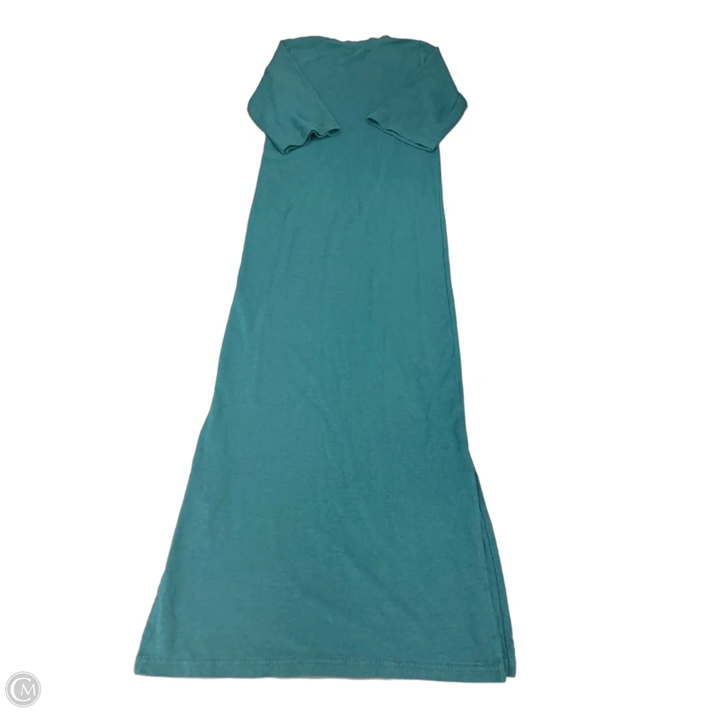 Dress Casual Maxi By Faherty In Teal, Size: S