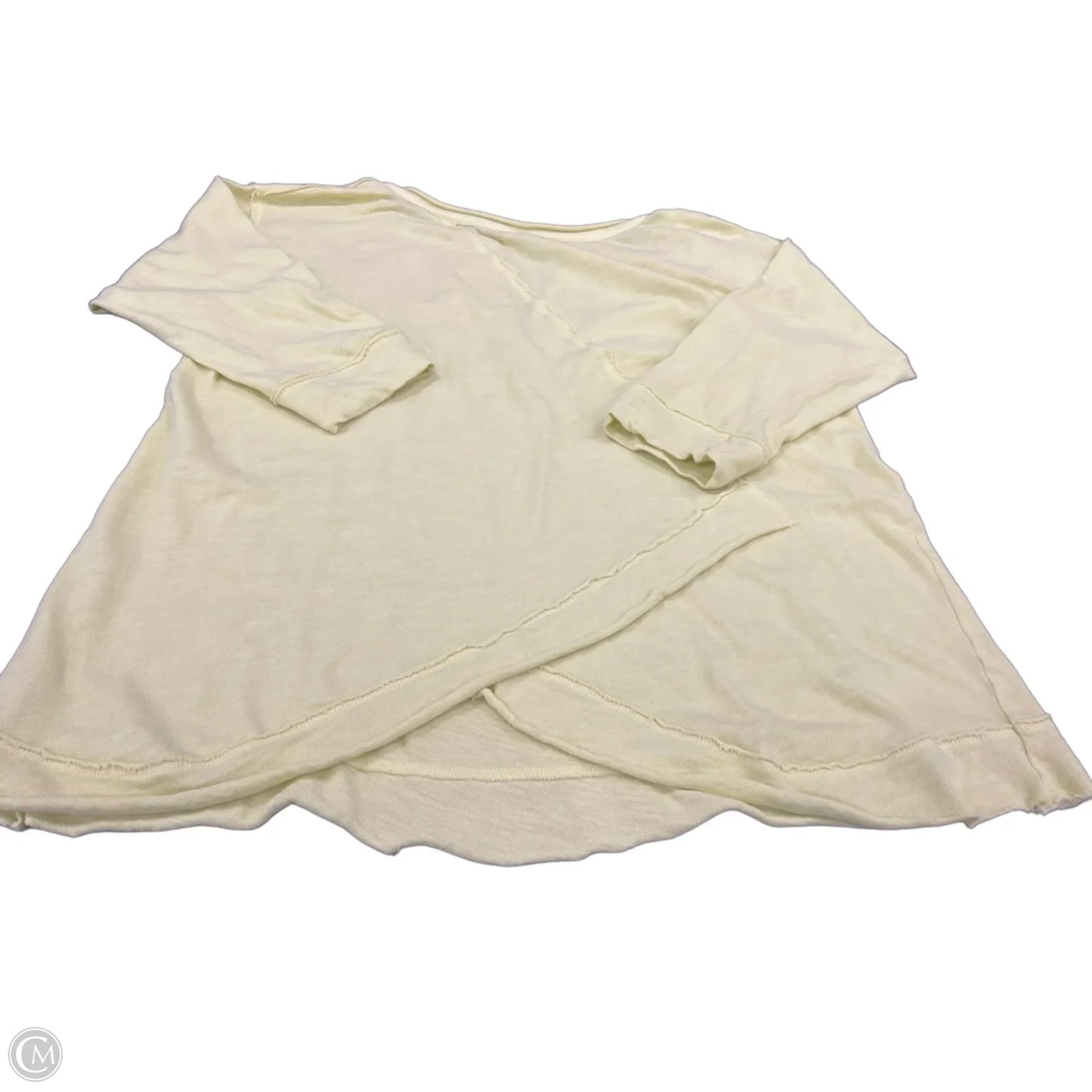Top Long Sleeve By Free People In Yellow, Size: S