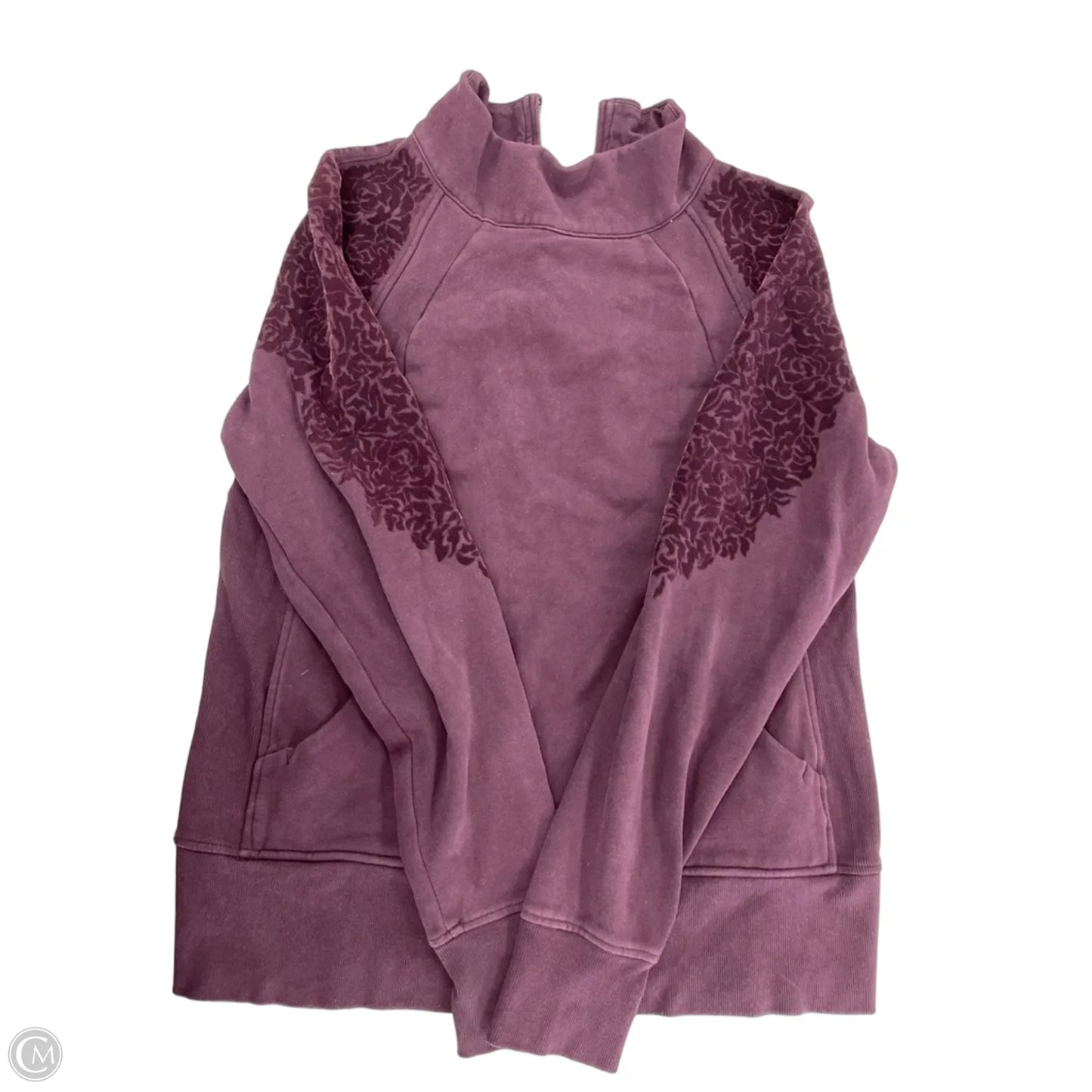 Sweatshirt Collar By Lululemon In Purple, Size: 12