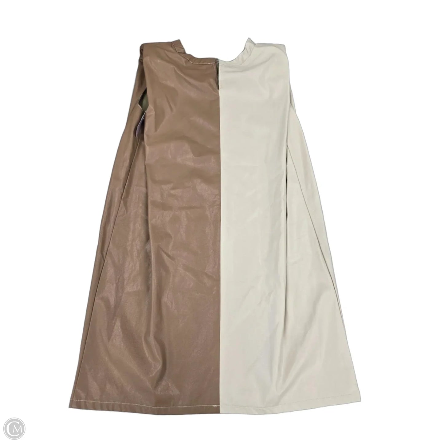 Dress Casual Short By Gilli In Brown & Cream, Size: S