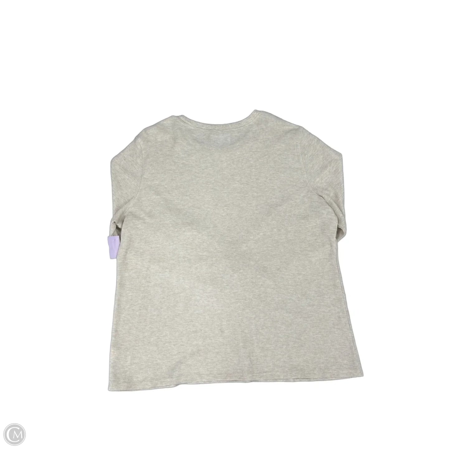 Top Long Sleeve By Time And Tru In Cream, Size: 3x