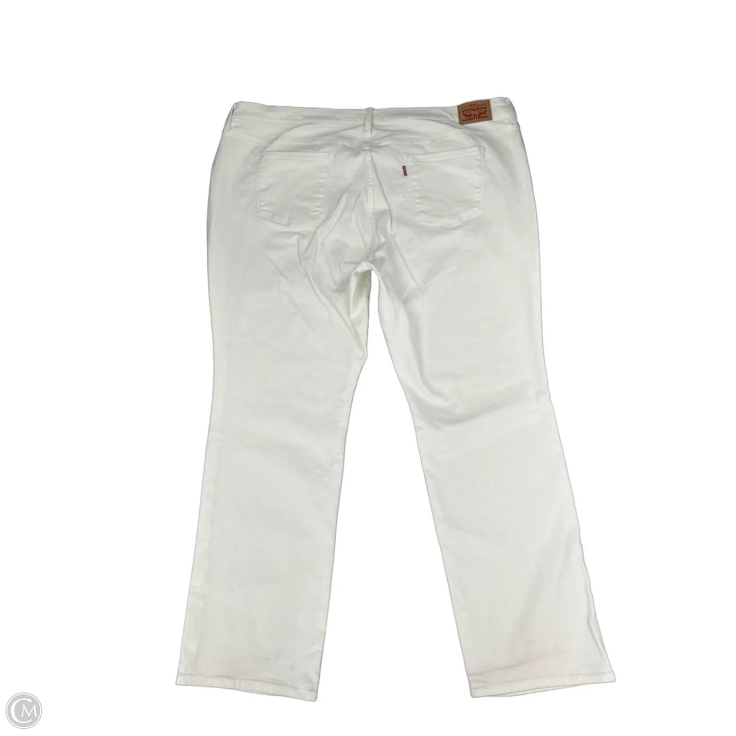 Jeans Straight By Levis In White Denim, Size: 22w