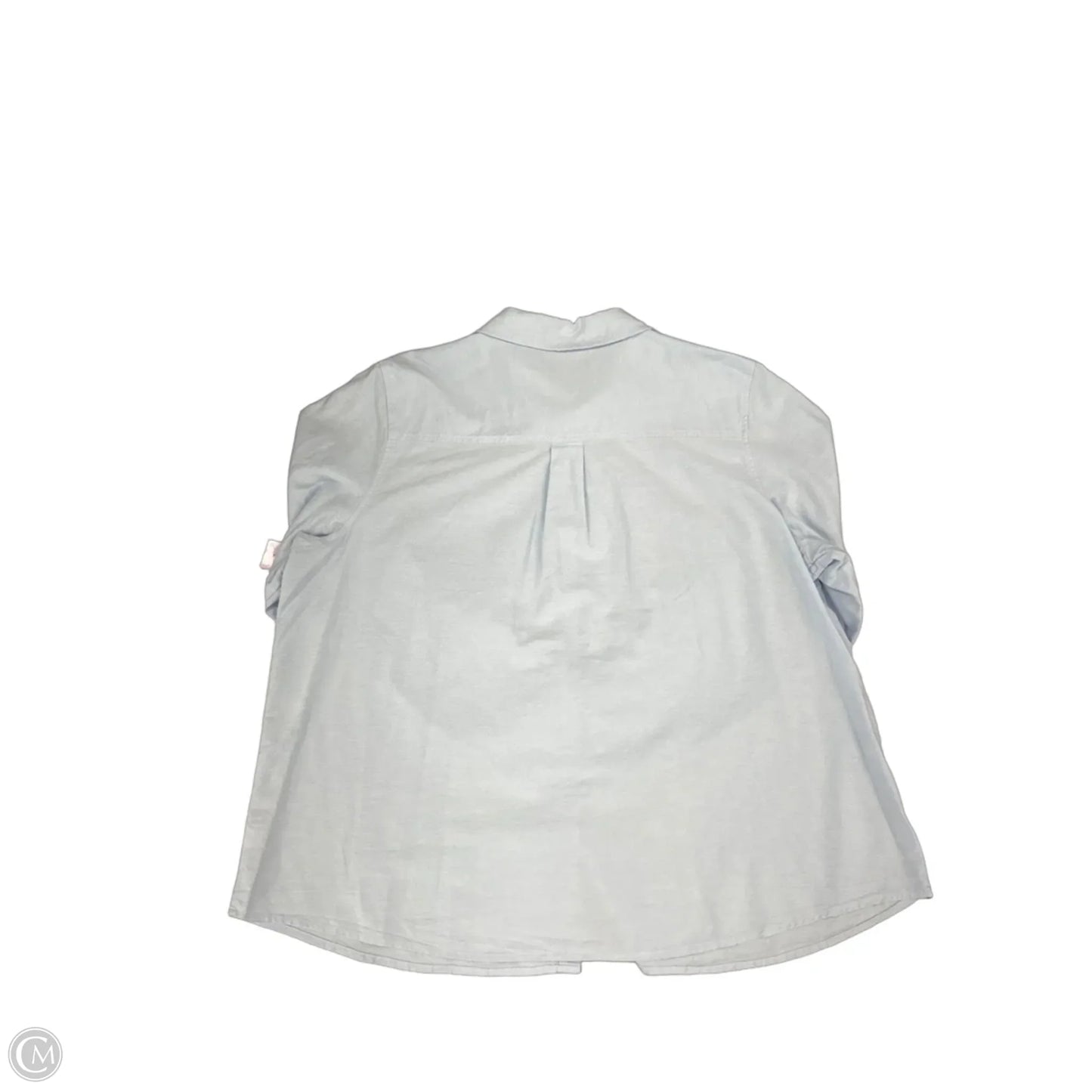 Top Long Sleeve By Croft And Barrow In Blue, Size: 2x