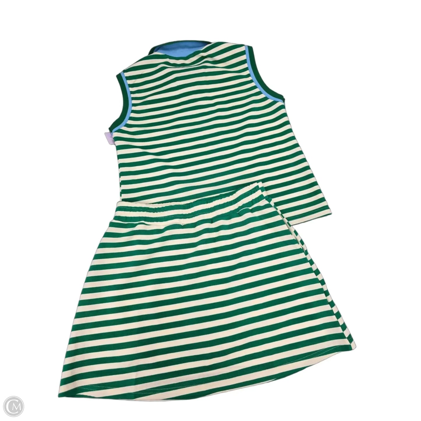 Top 2pc Short Sleeve By Cme In Green, Size: L