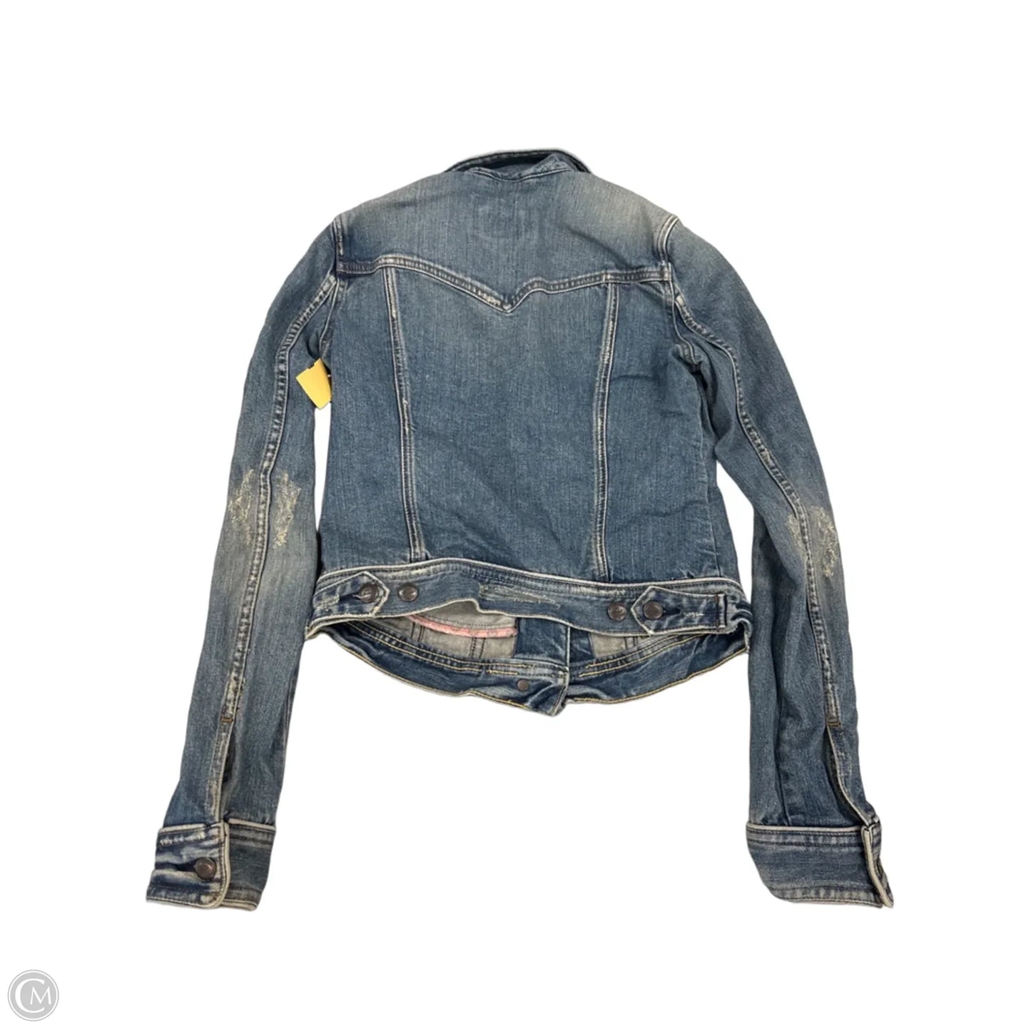 Jacket Denim By Abercrombie And Fitch In Blue Denim, Size: M