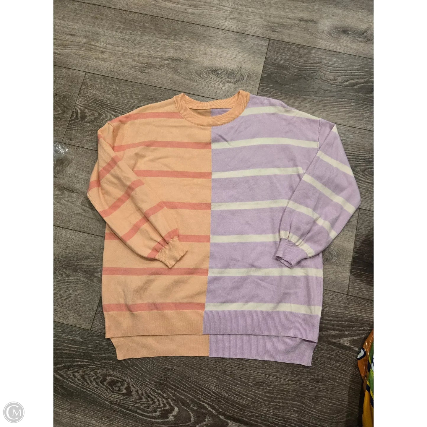 Top Long Sleeve By Cmf In Striped Pattern, Size: Xl