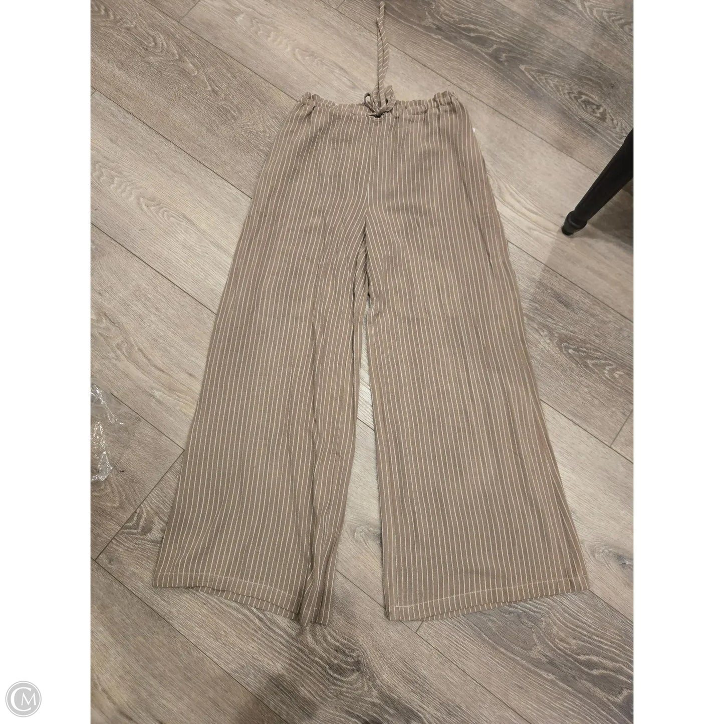 Pants Wide Leg By Promesa In Brown, Size: S