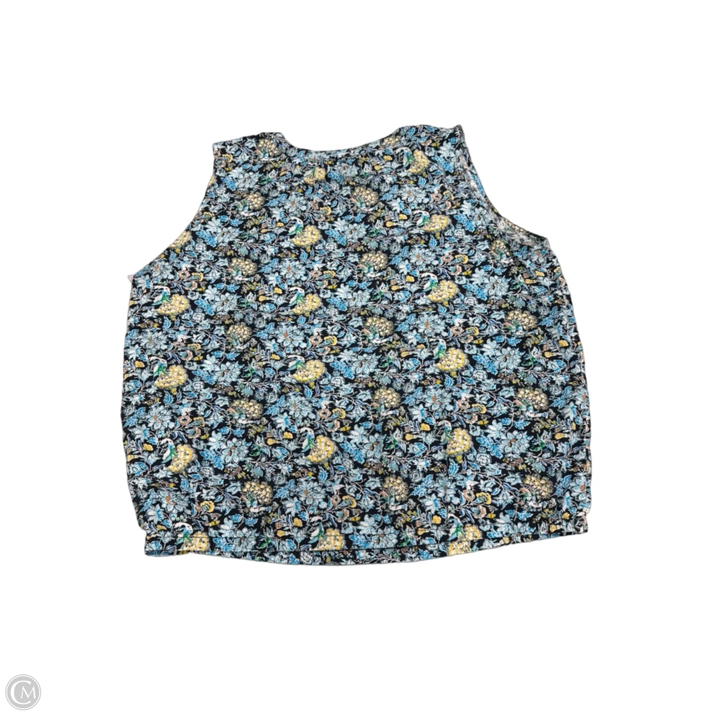 Top Sleeveless By Loft In Floral Print, Size: Xl