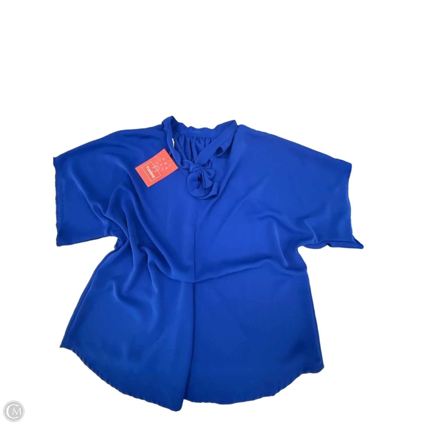 Top Short Sleeve By Cme In Blue, Size: S