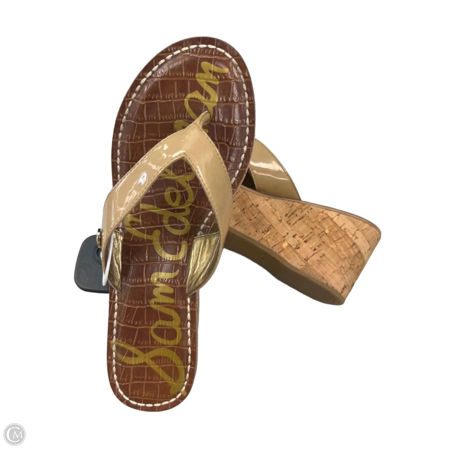 Sandals Heels Wedge By Sam Edelman In Tan, Size: 6