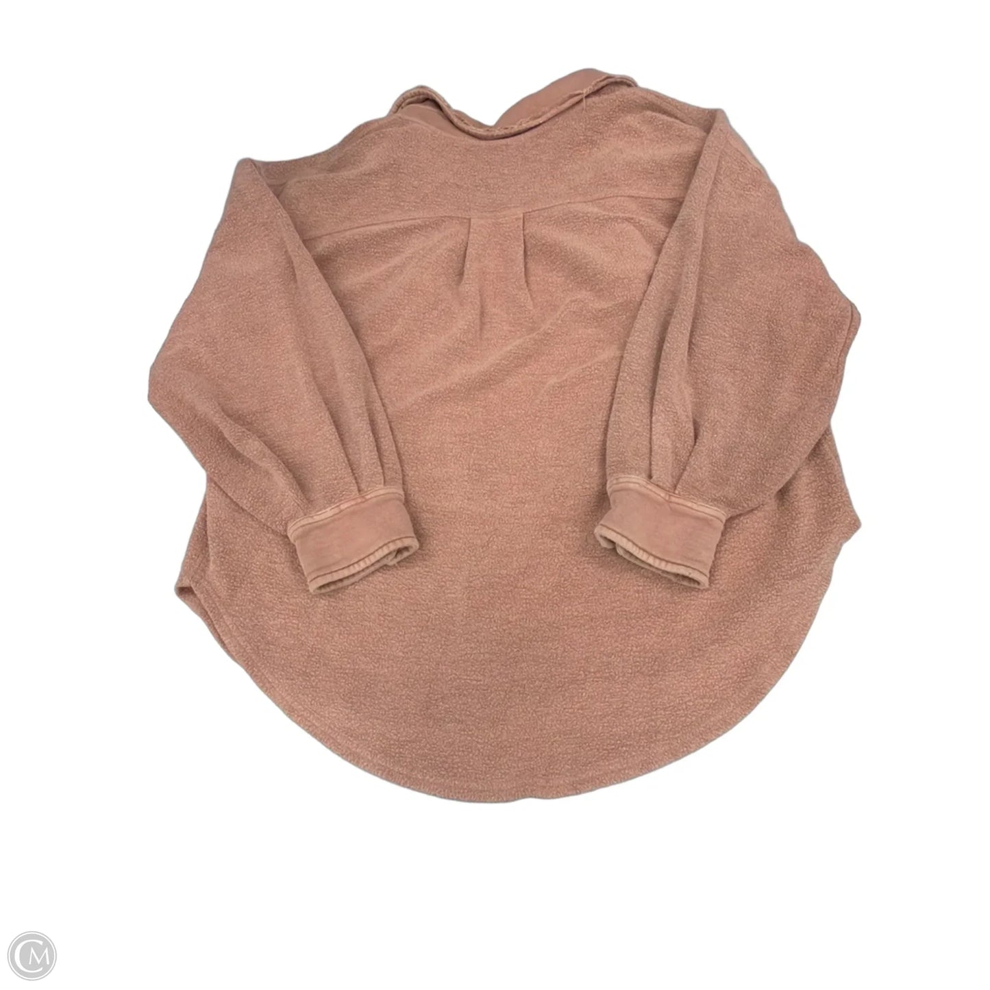 Top Long Sleeve By Free People In Peach, Size: M