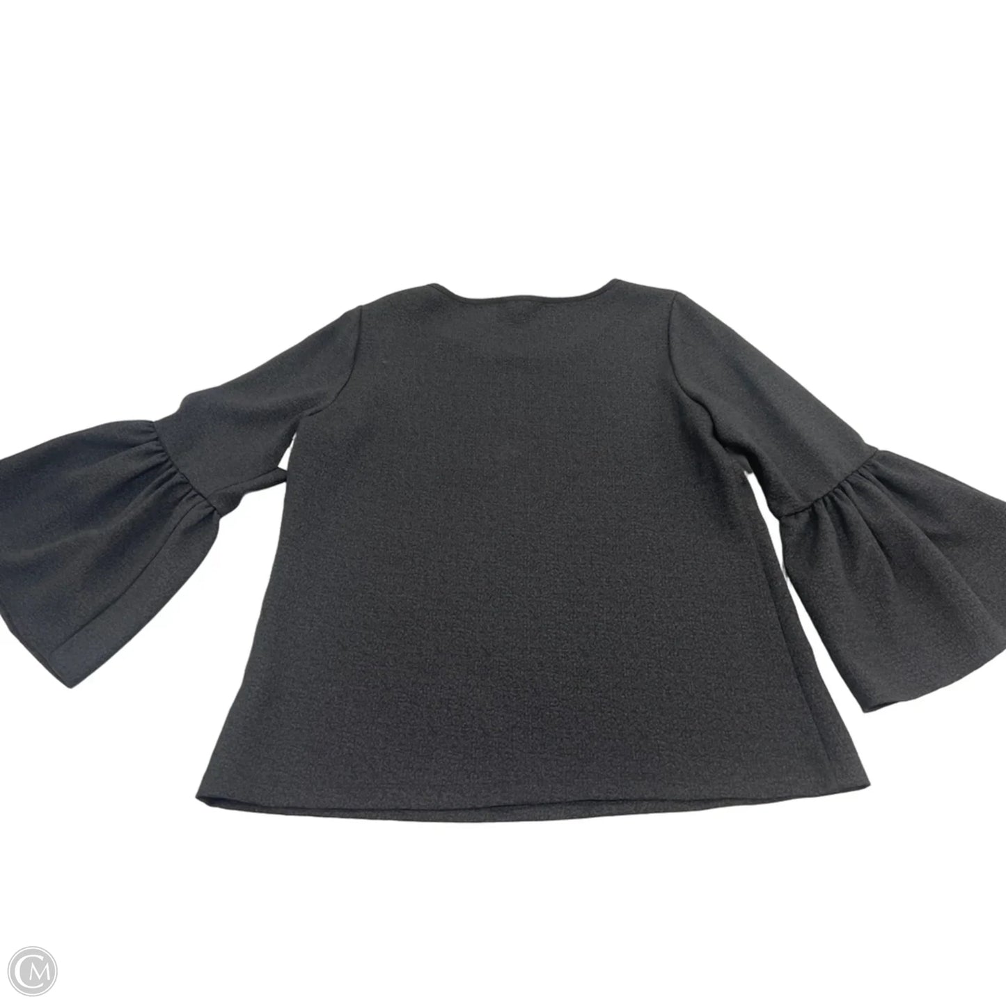 Top Long Sleeve By Calvin Klein In Black, Size: L