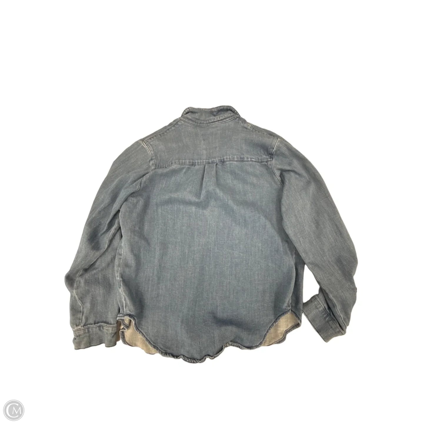 Top Long Sleeve By Universal Thread In Blue Denim, Size: S