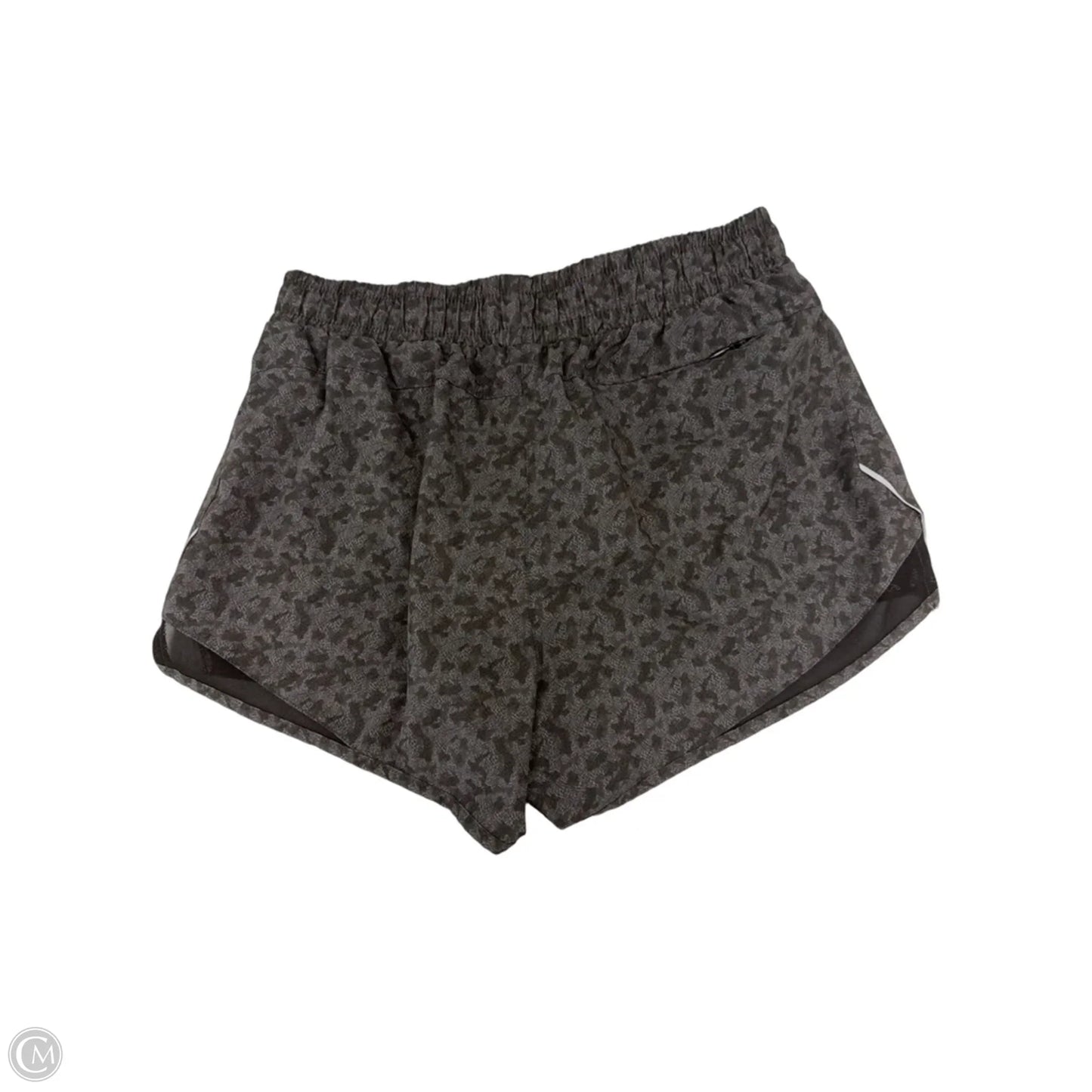 Athletic Shorts By Asics In Black & Grey, Size: M