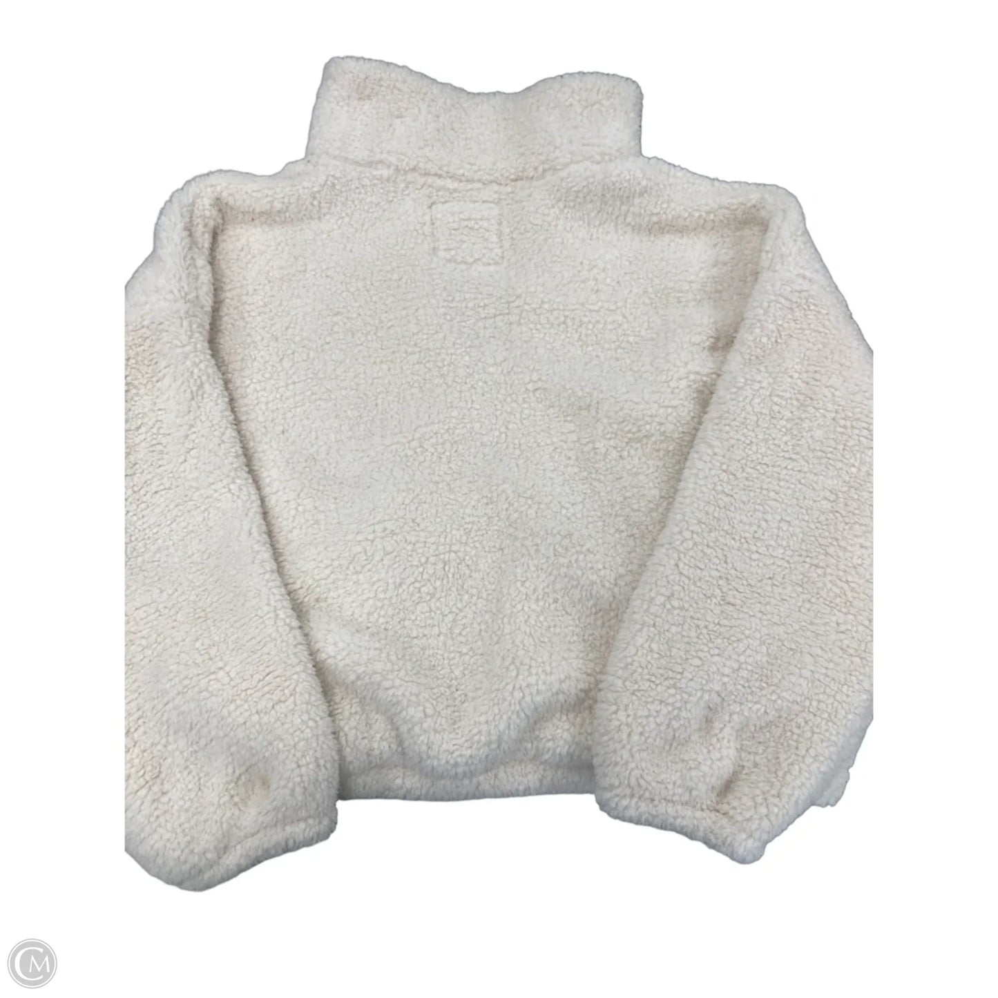Jacket Faux Fur & Sherpa By American Eagle In Cream, Size: L