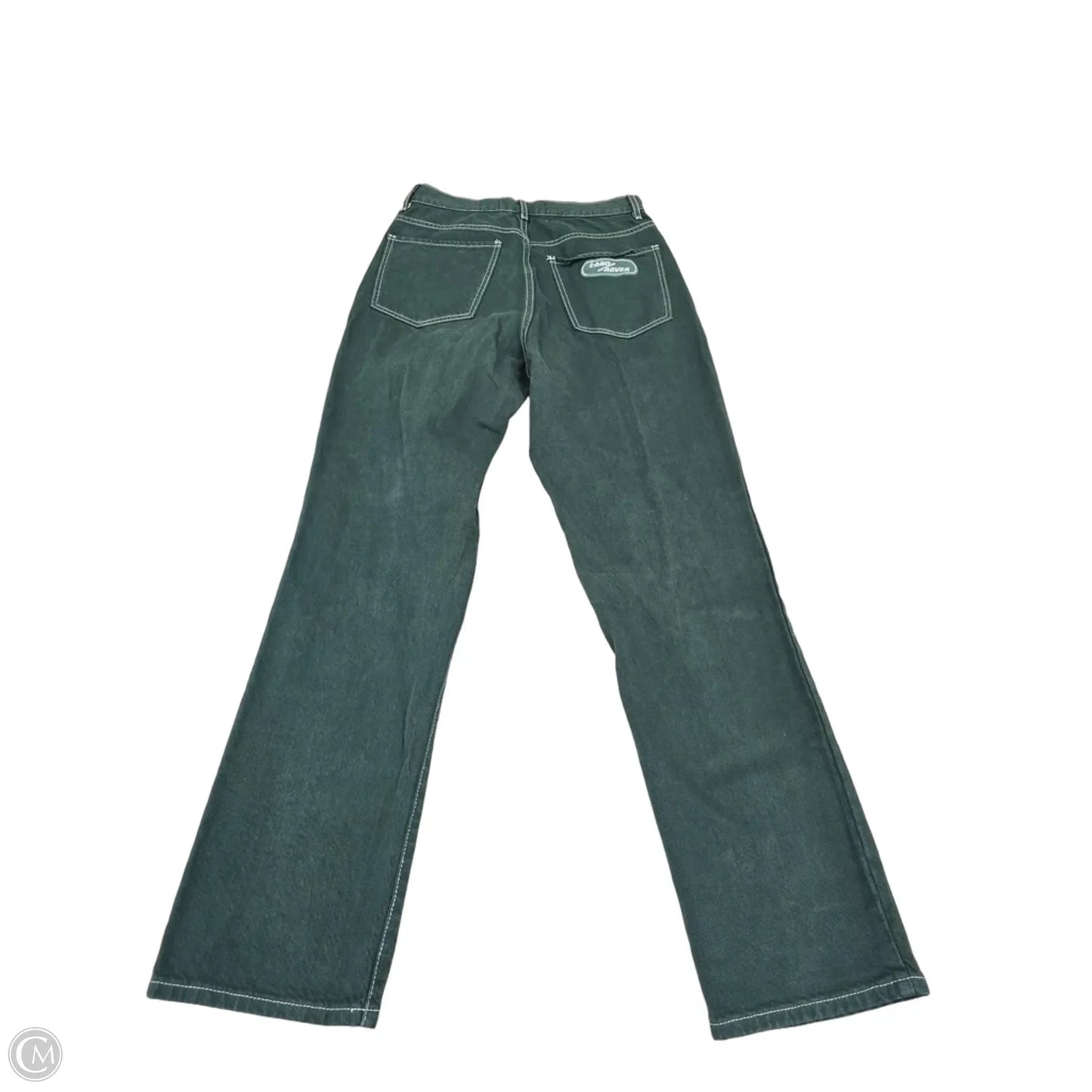 Jeans Straight By Pacsun In Green Denim, Size: 8