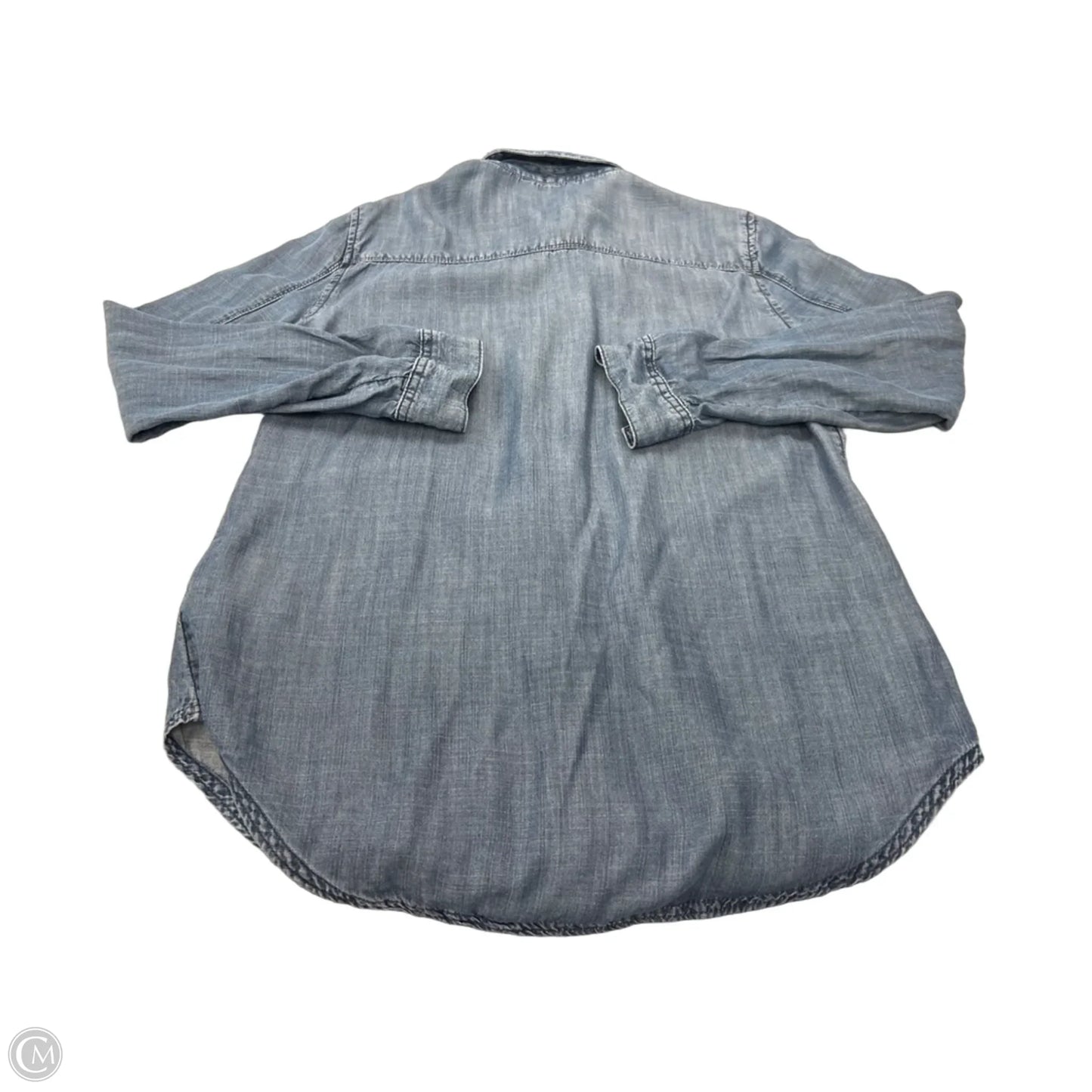 Top Long Sleeve By Banana Republic In Blue, Size: S