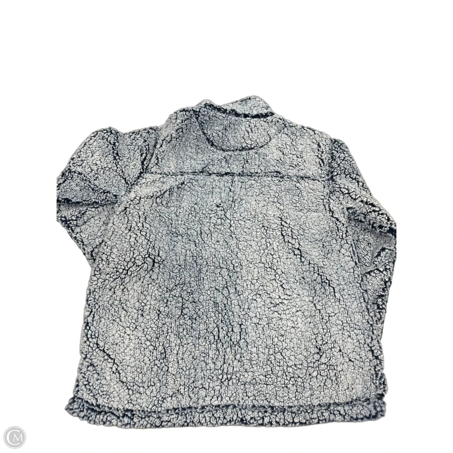 Jacket Faux Fur & Sherpa By Cme In Blue, Size: L