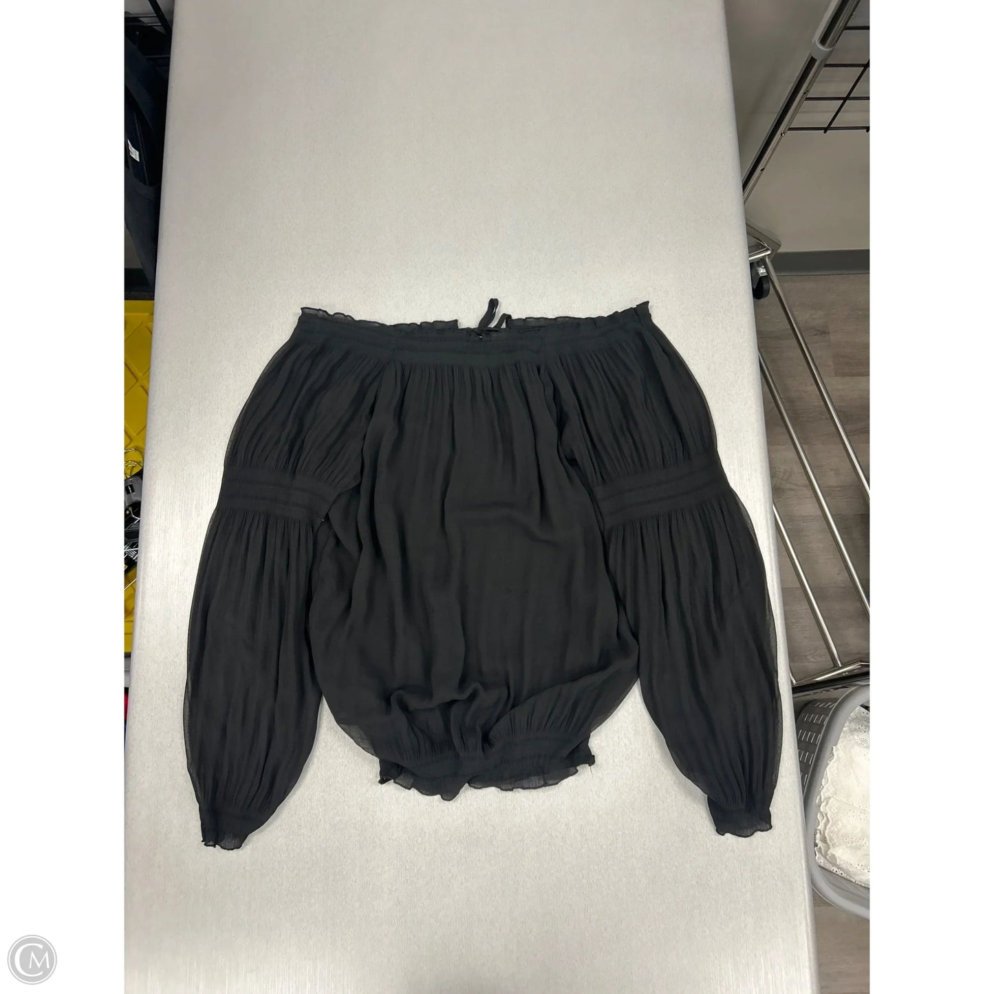 Top Long Sleeve By Express In Black, Size: Xs
