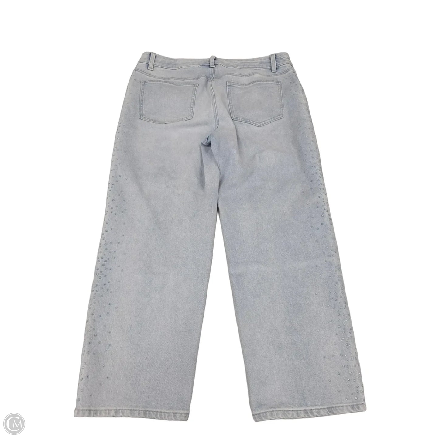 Jeans Straight By Talbots In Blue Denim, Size: 14