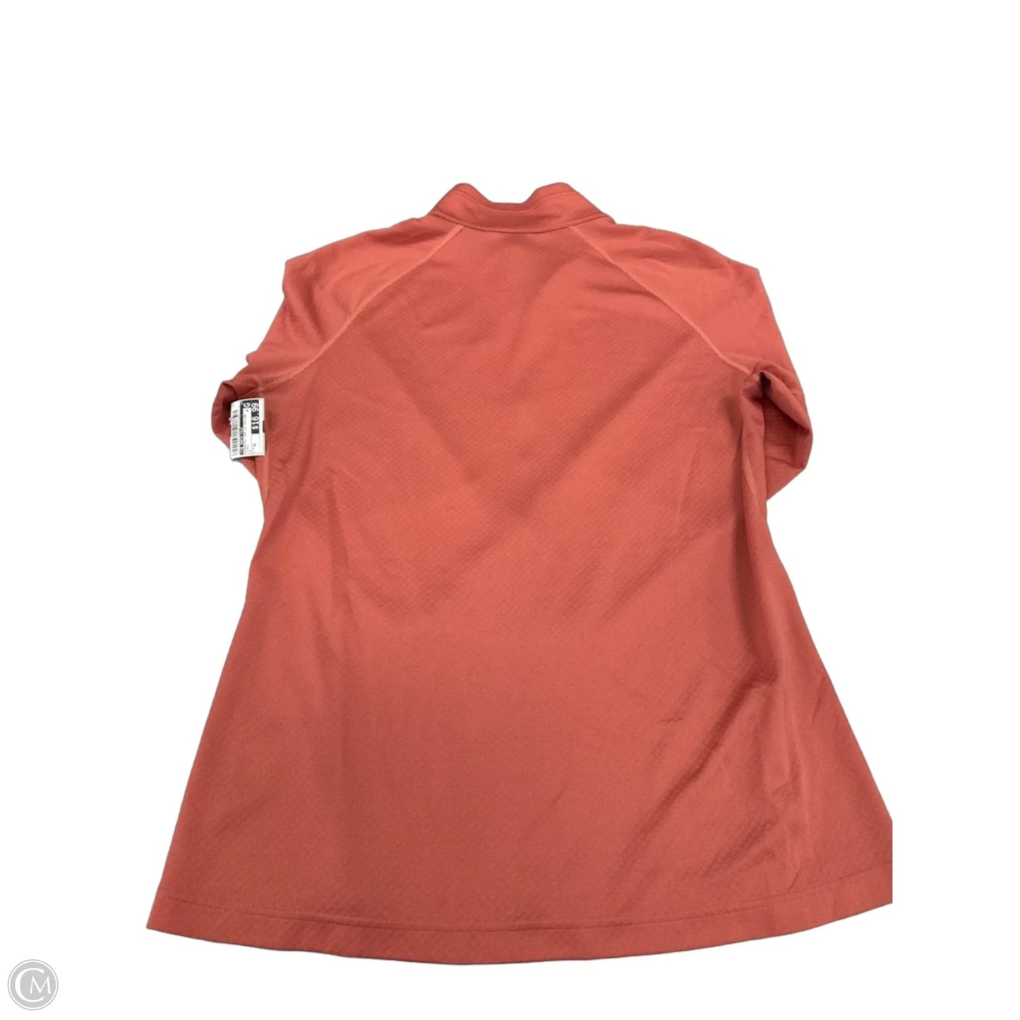 Athletic Top Long Sleeve Collar By The North Face In Coral, Size: Xl