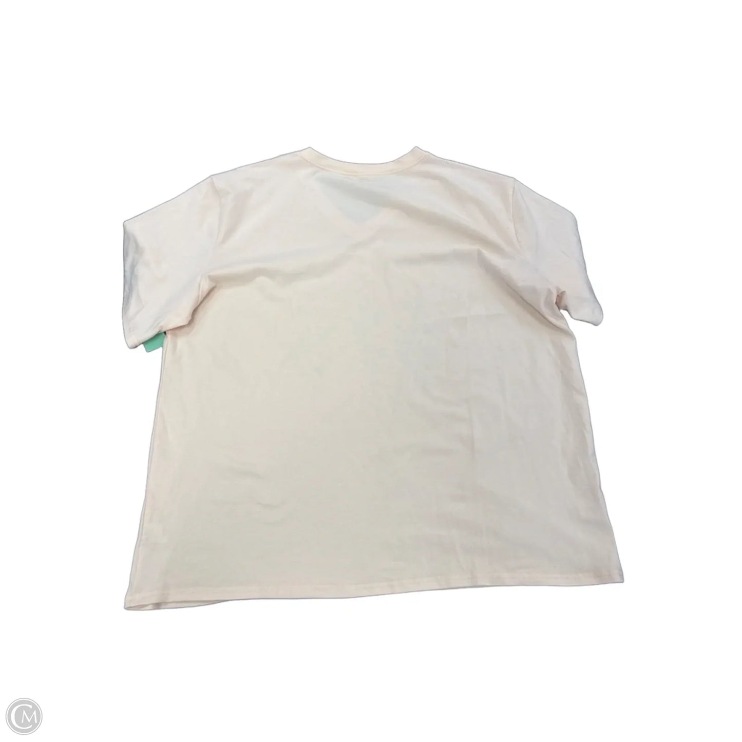 Top Short Sleeve By Cme In Yellow, Size: 2x
