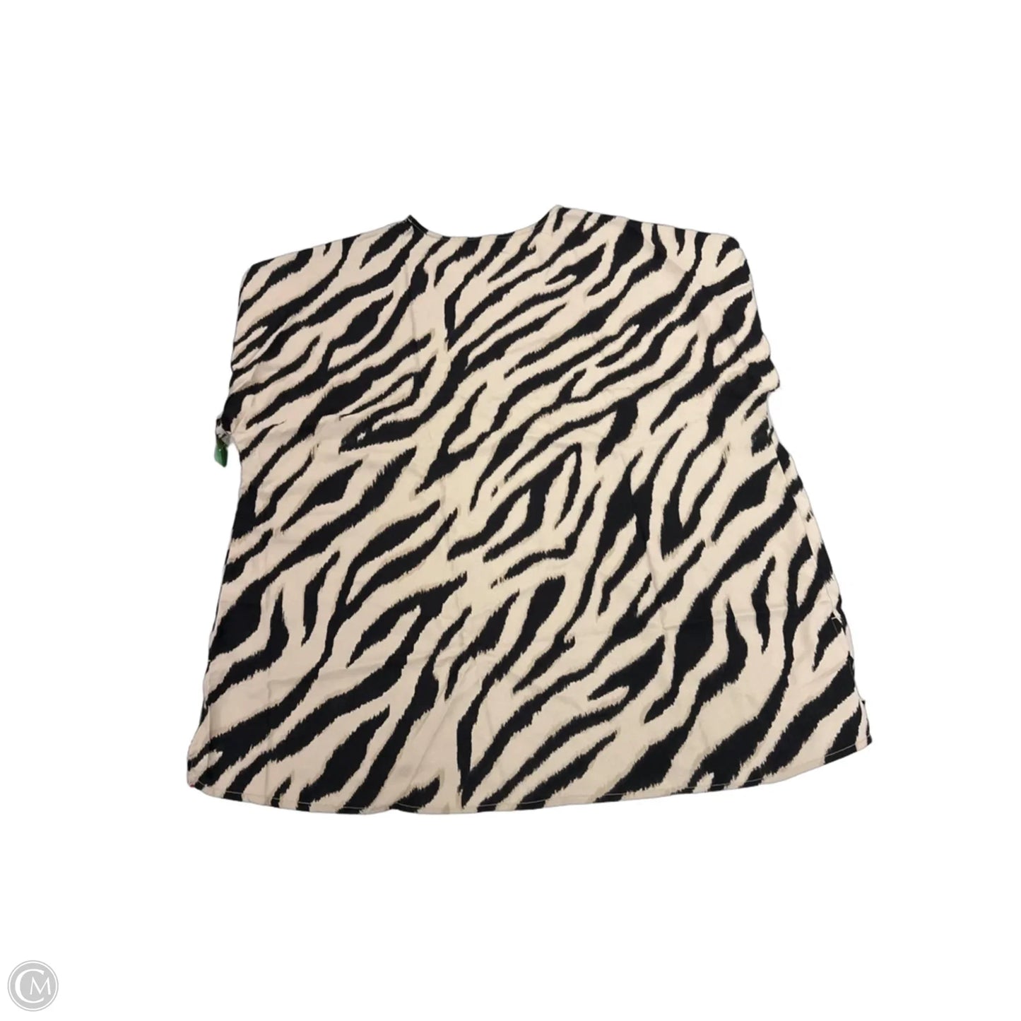 Top Short Sleeve By Catherines In Zebra Print, Size: 2x