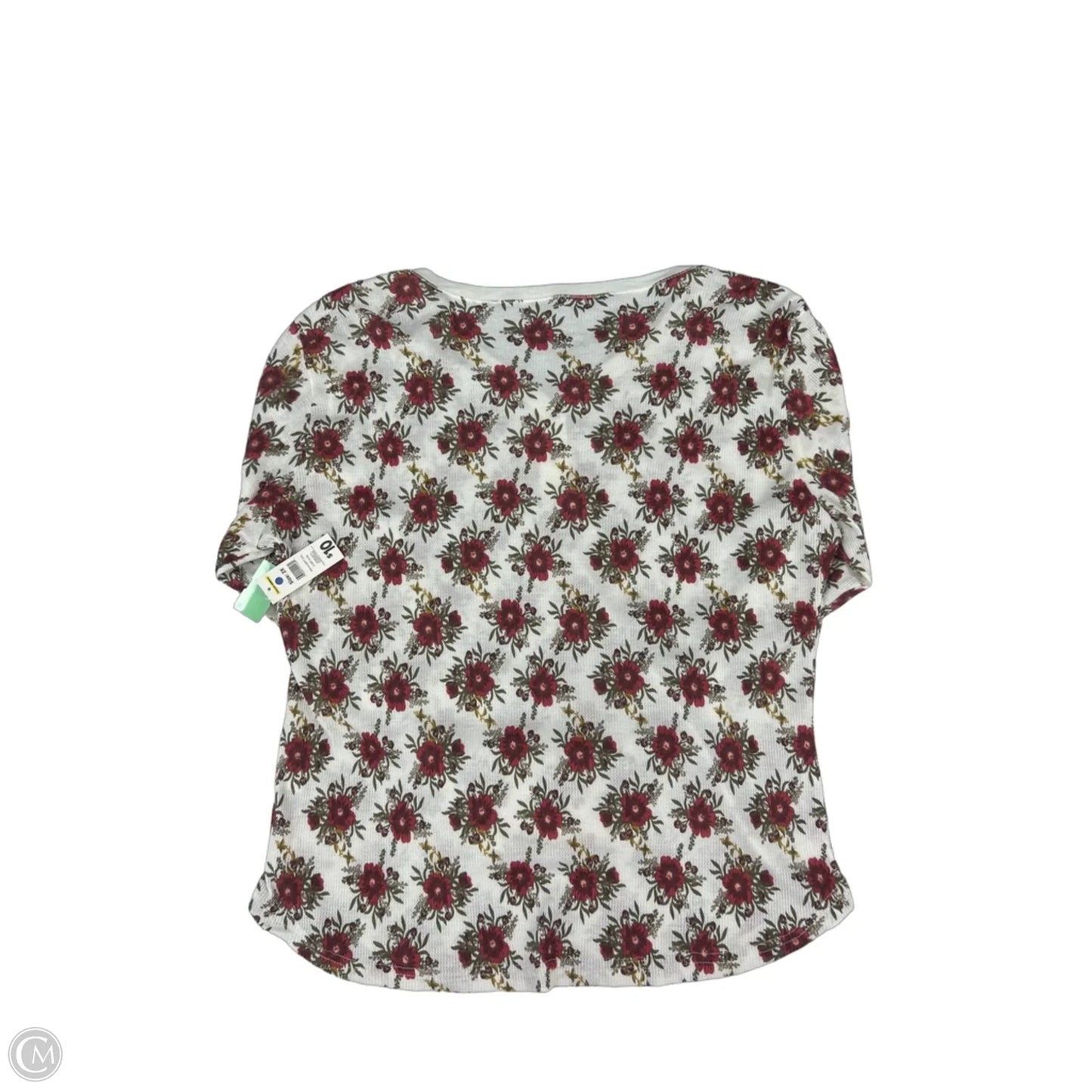 Top Long Sleeve By Bobbie Brooks In Floral Print, Size: 2x
