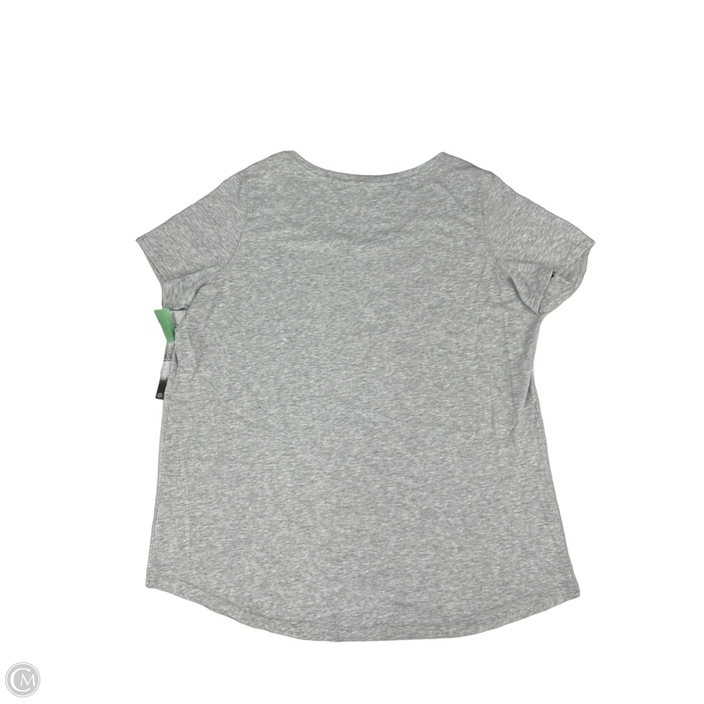 Top Short Sleeve By Relativity In Grey, Size: 2x