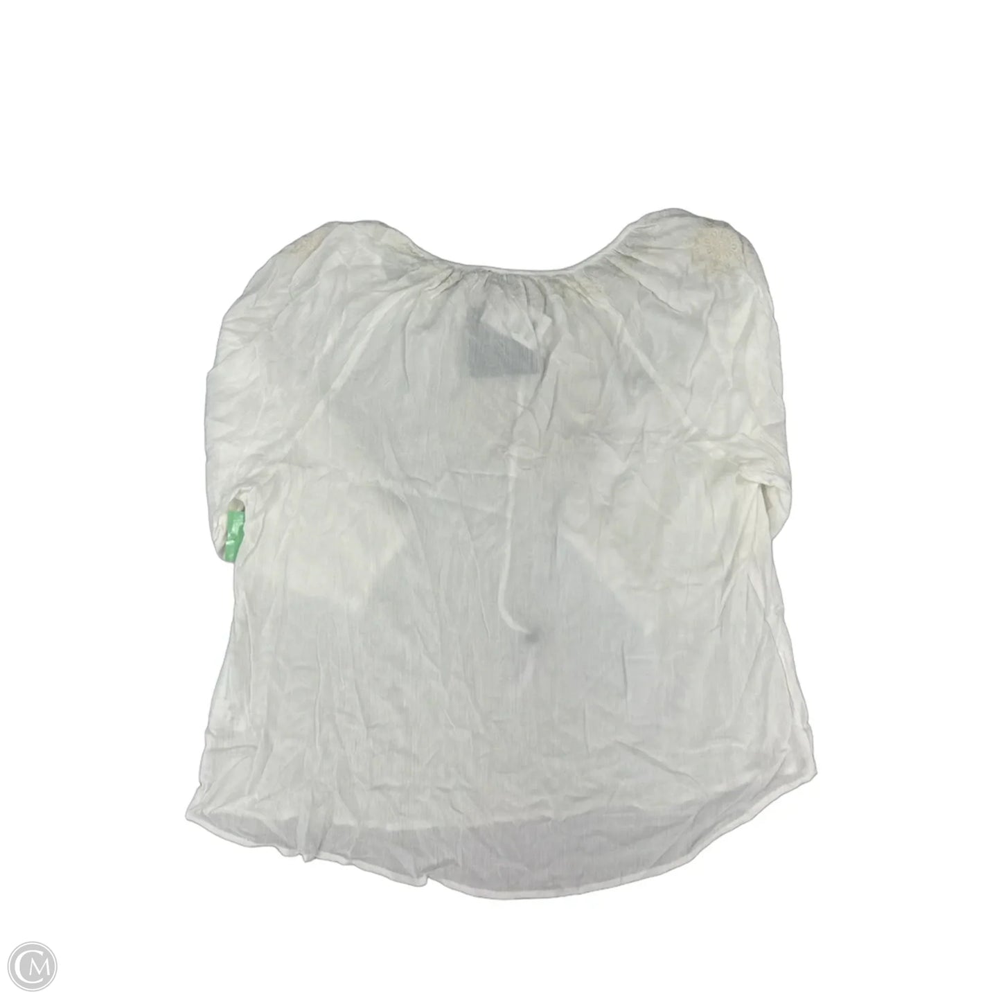 Top Long Sleeve By Cynthia Rowley In White, Size: 2x