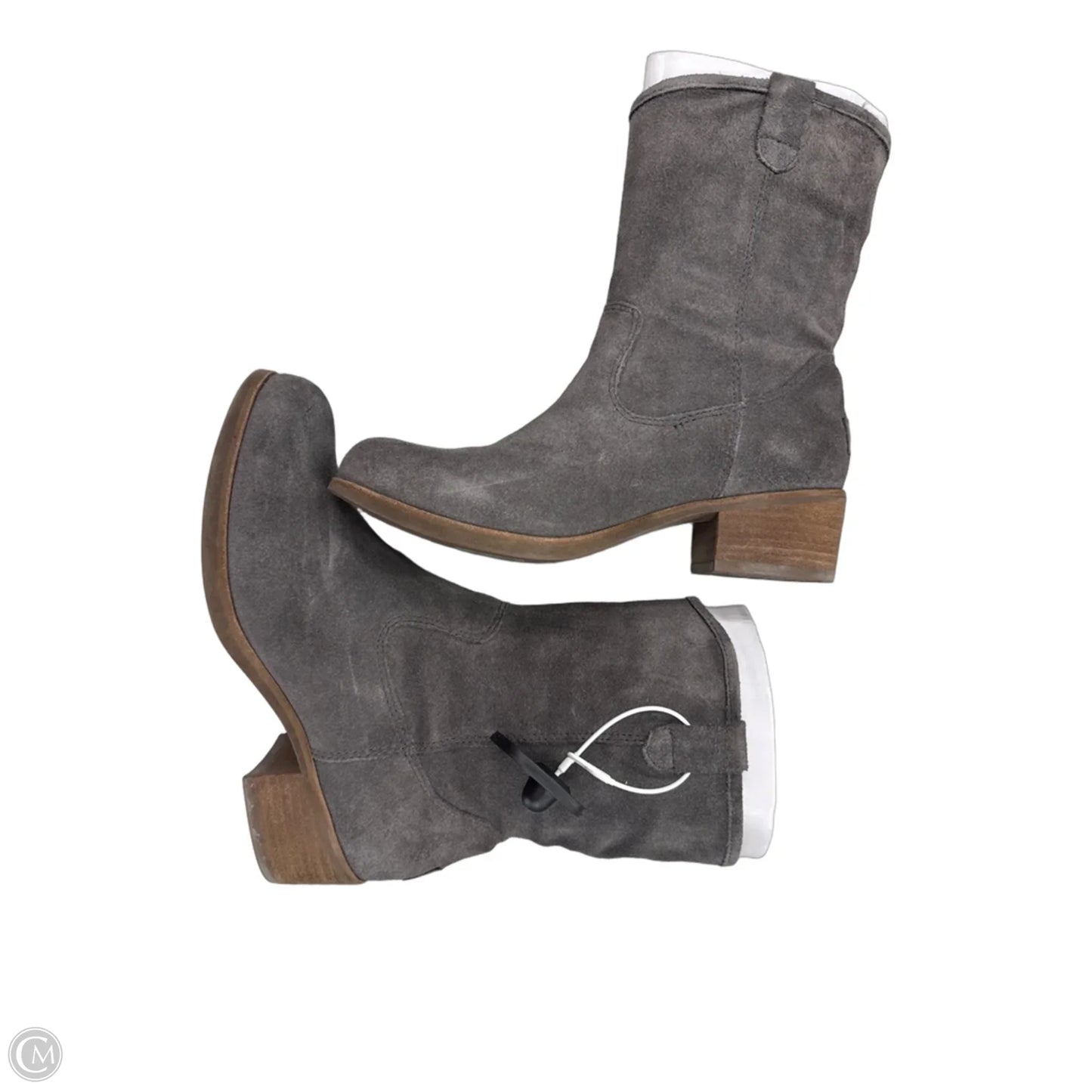 Boots Designer By Ugg In Grey, Size: 6