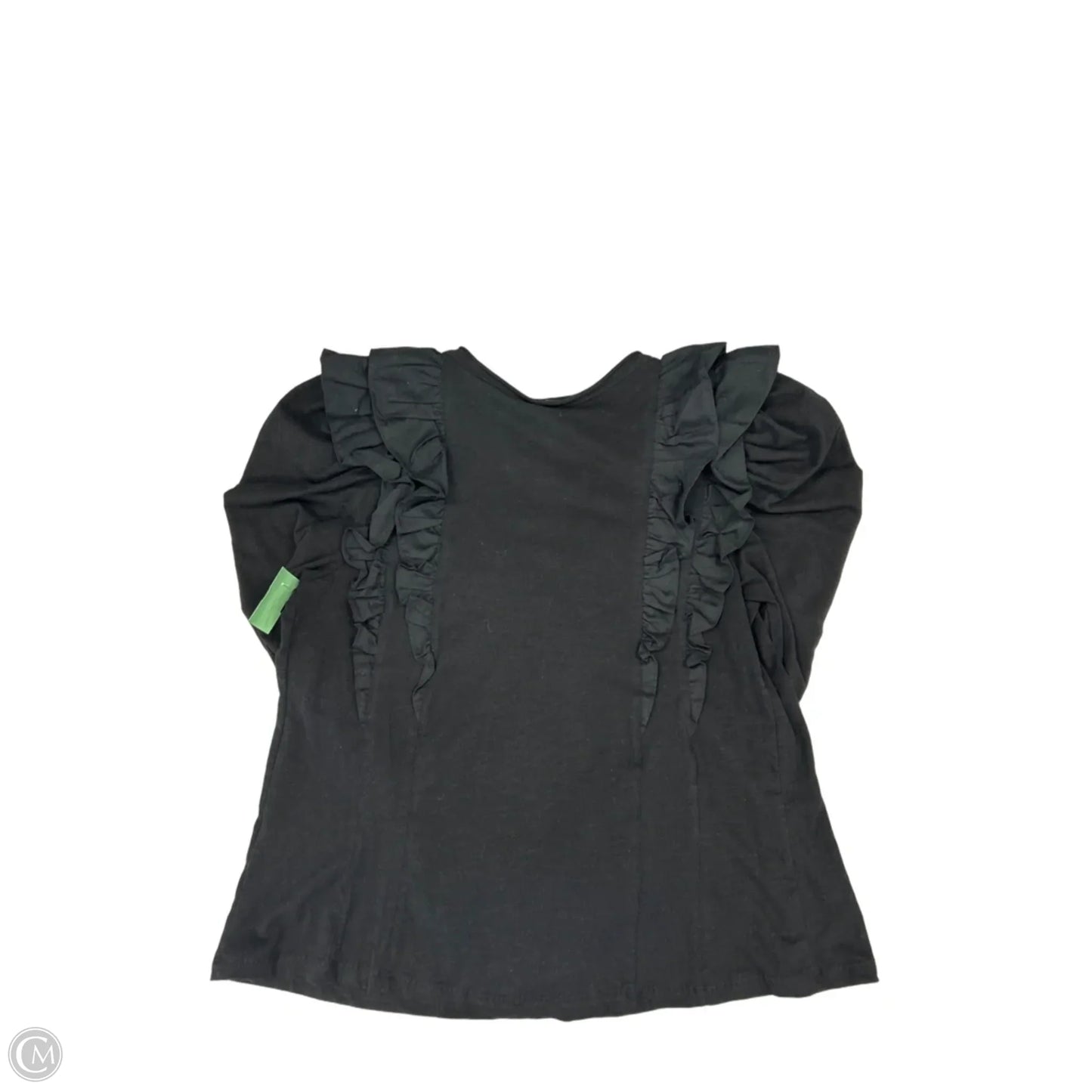 Top Long Sleeve By Anthropologie In Black, Size: L