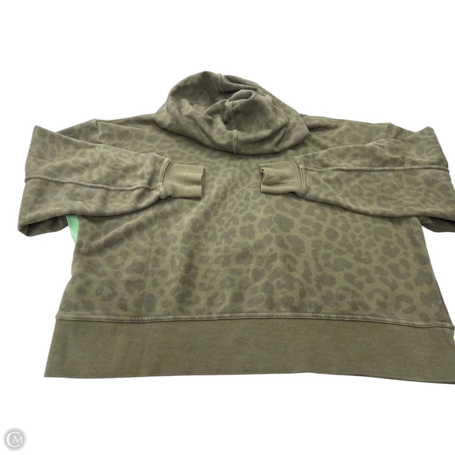 Sweatshirt Hoodie By Nike In Green, Size: S