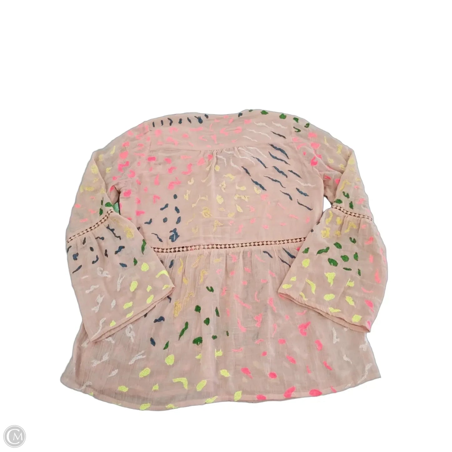 Top Long Sleeve By Cmc In Pink, Size: M