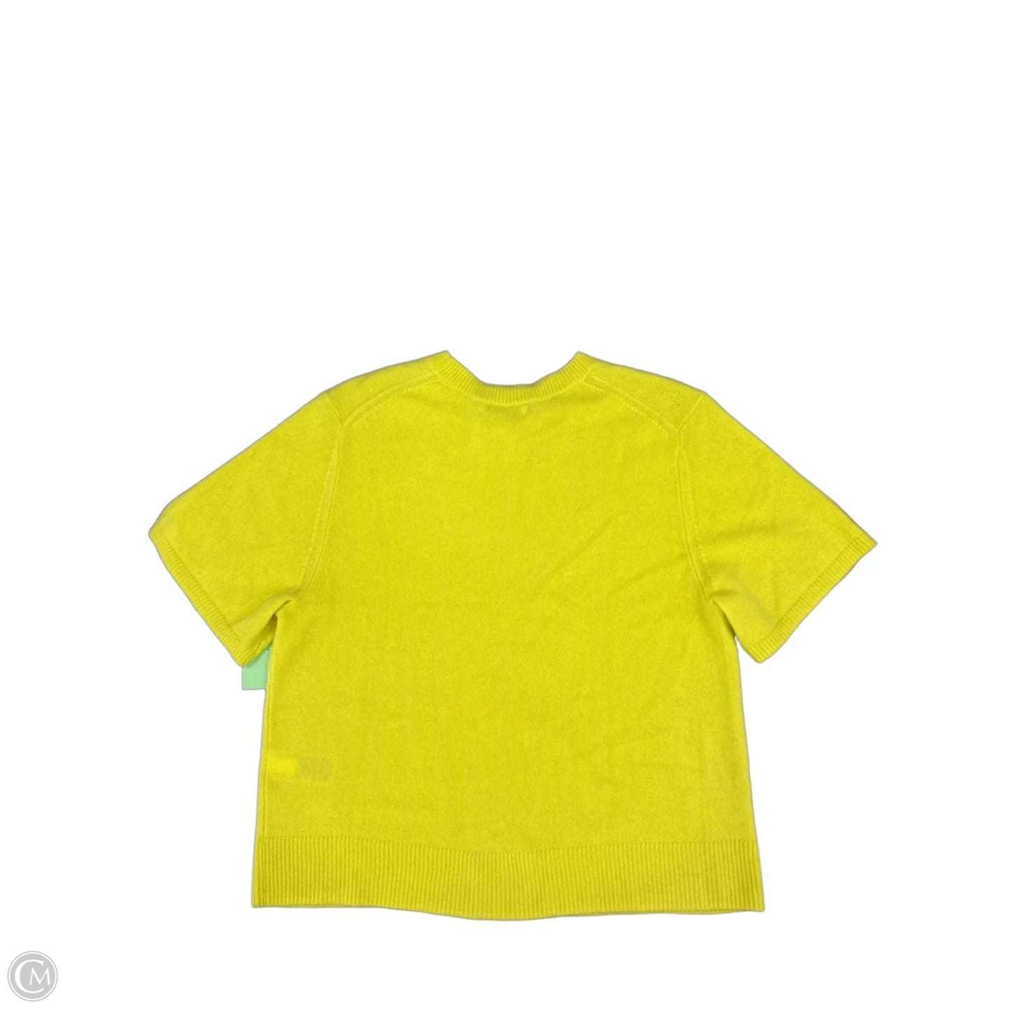 Top Short Sleeve By Banana Republic In Yellow, Size: S