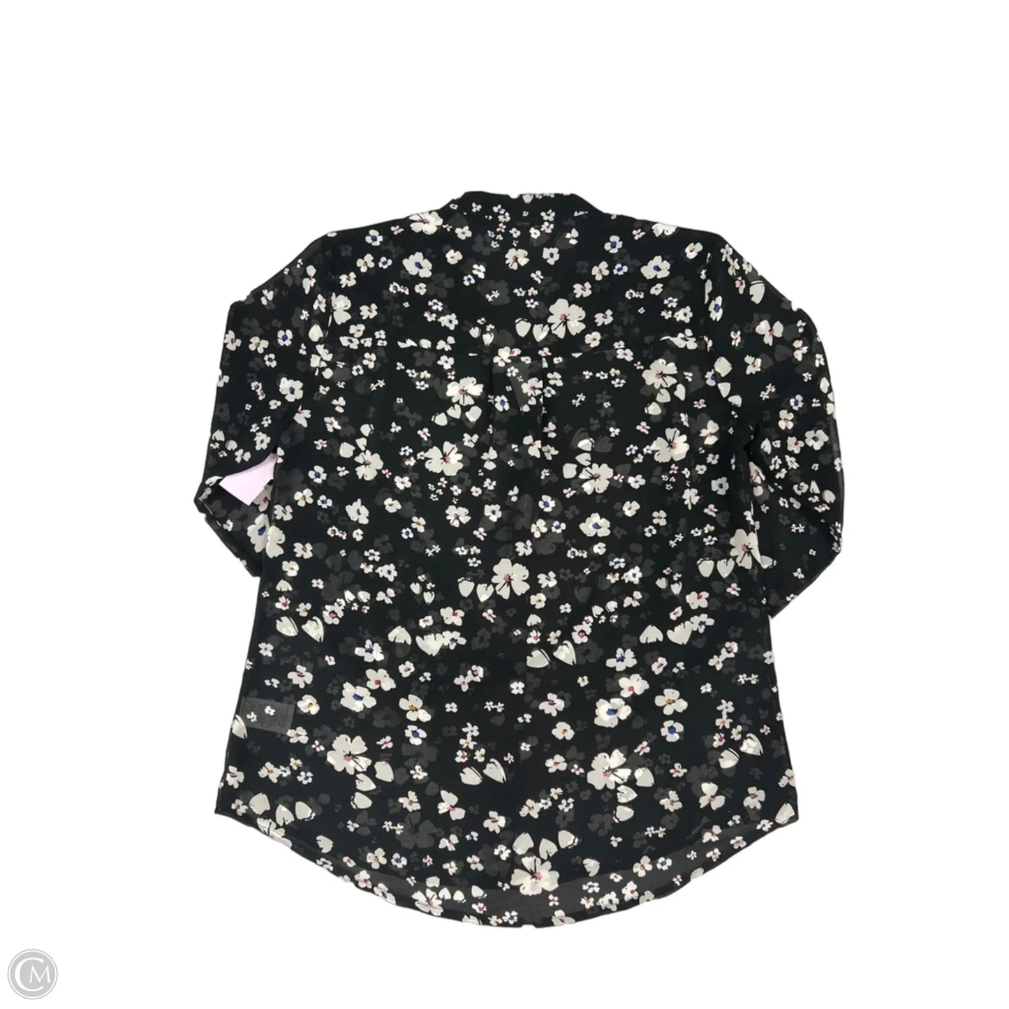 Top Long Sleeve By Cabi In Floral Print, Size: S