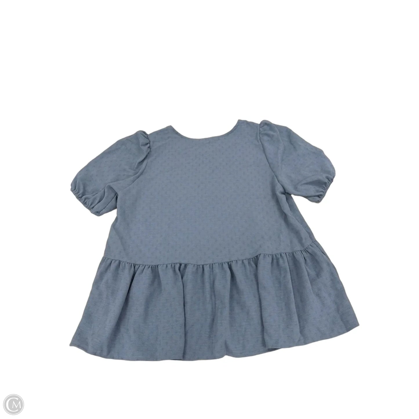Top Short Sleeve By Les Amis In Blue, Size: L