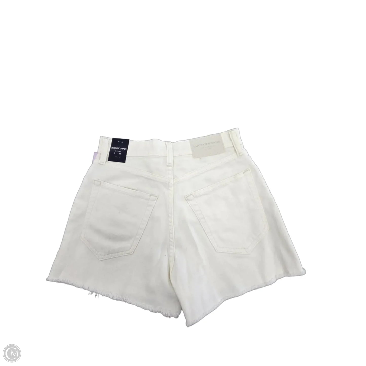 Shorts By Lucky Brand In White Denim, Size: 2
