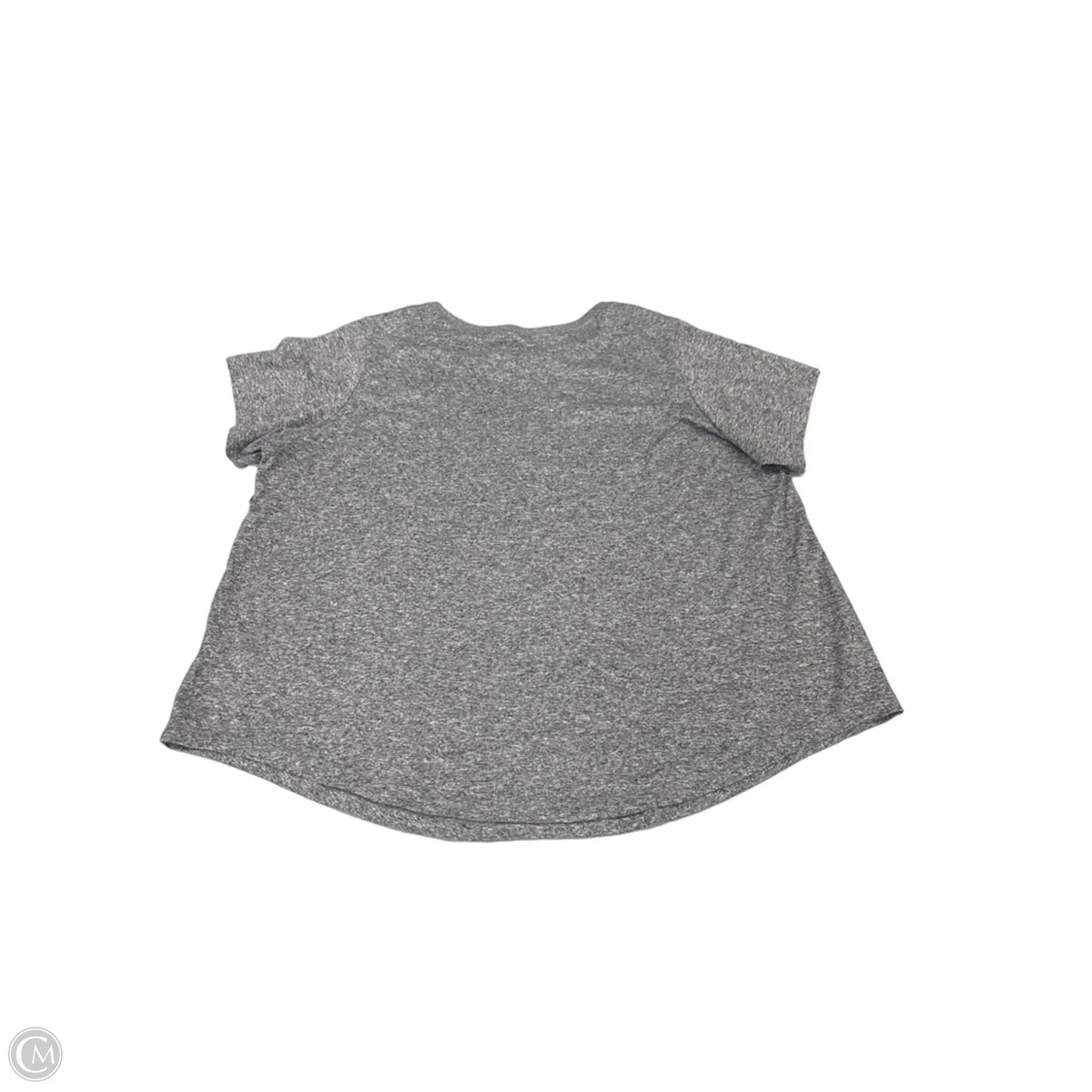 Top Short Sleeve By Nike In Grey, Size: 1x