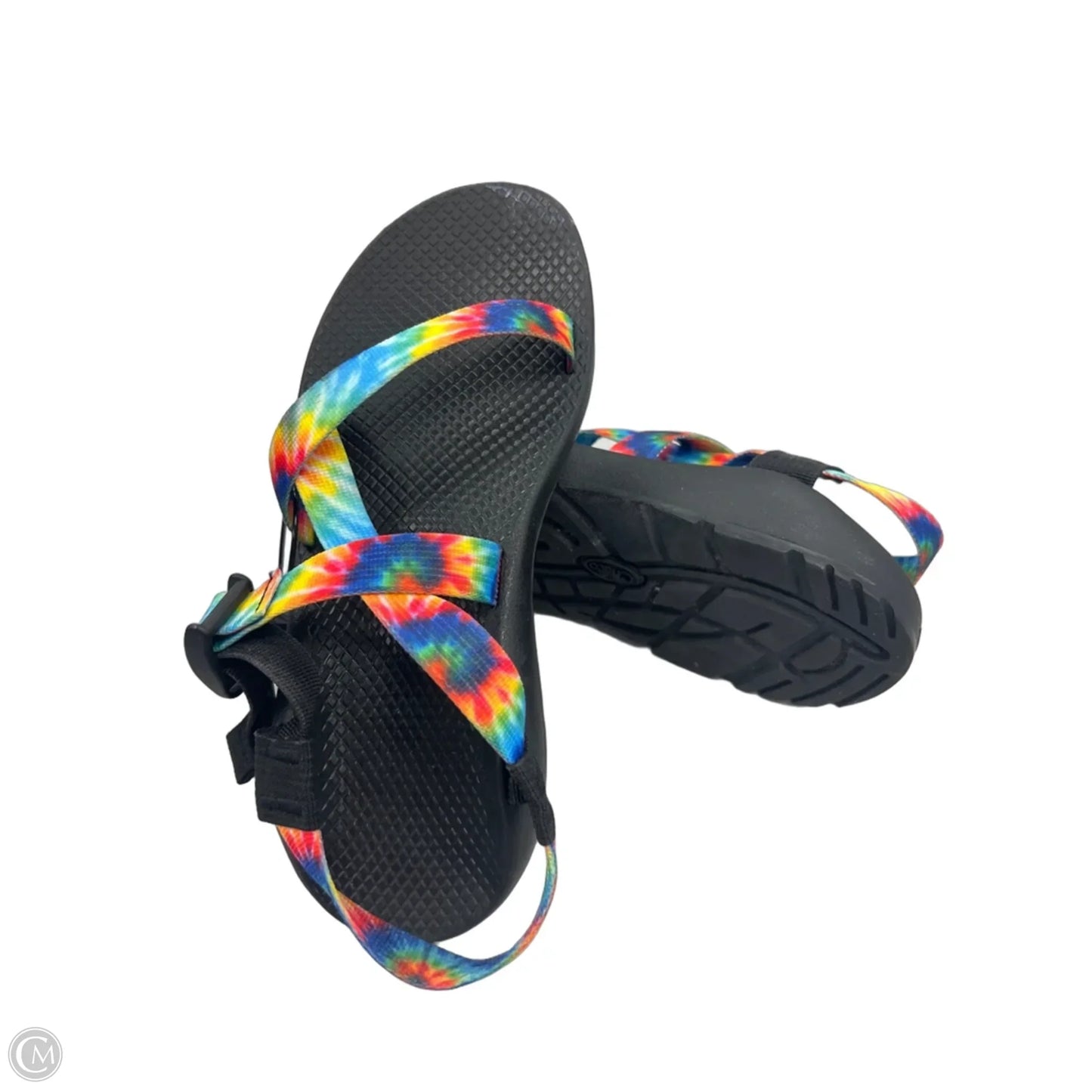 Sandals Flats By Chacos In Rainbow Print, Size: 9