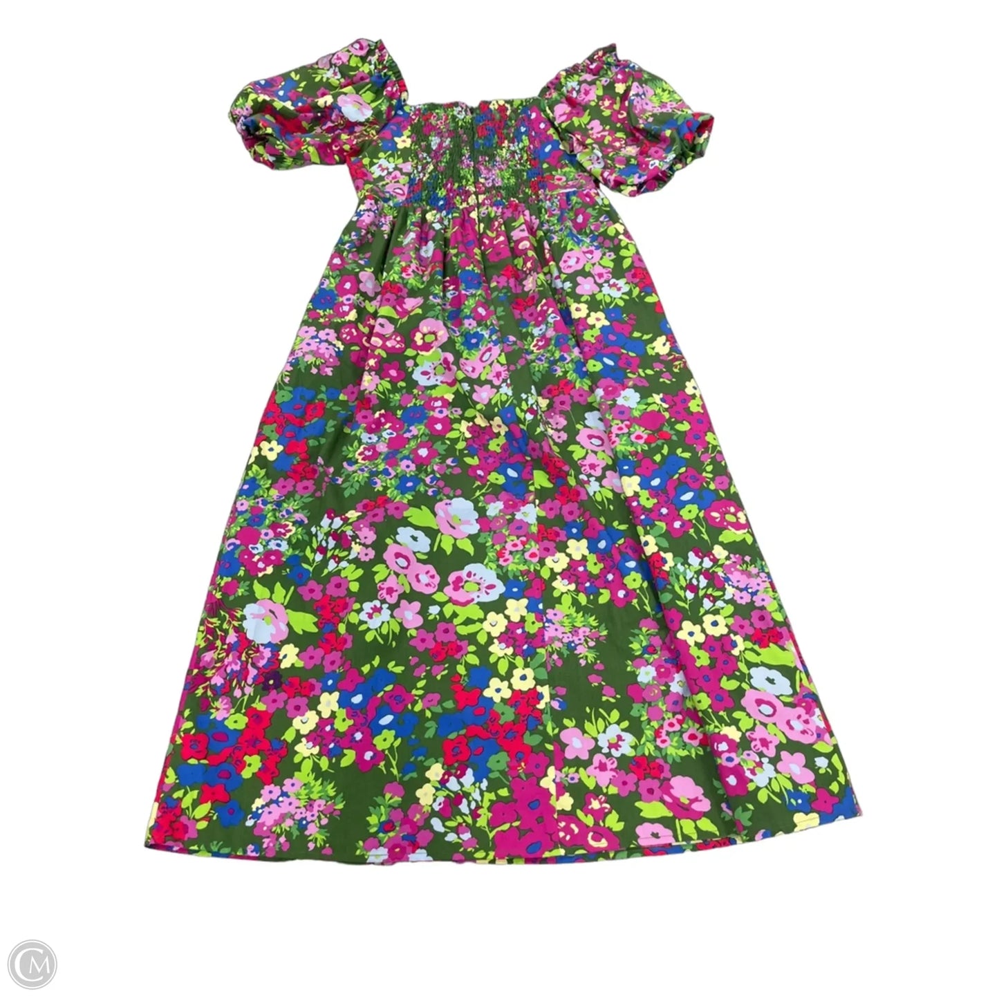 Dress Casual Midi By Sugar Lips In Floral Print, Size: Xs