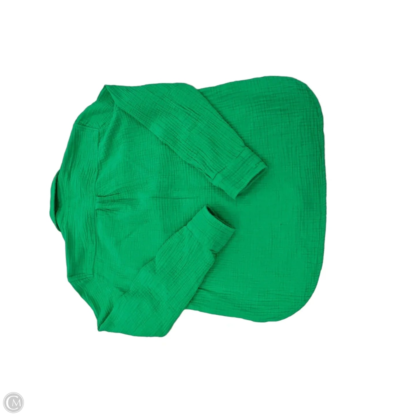 Top Long Sleeve By J. Crew In Green, Size: S