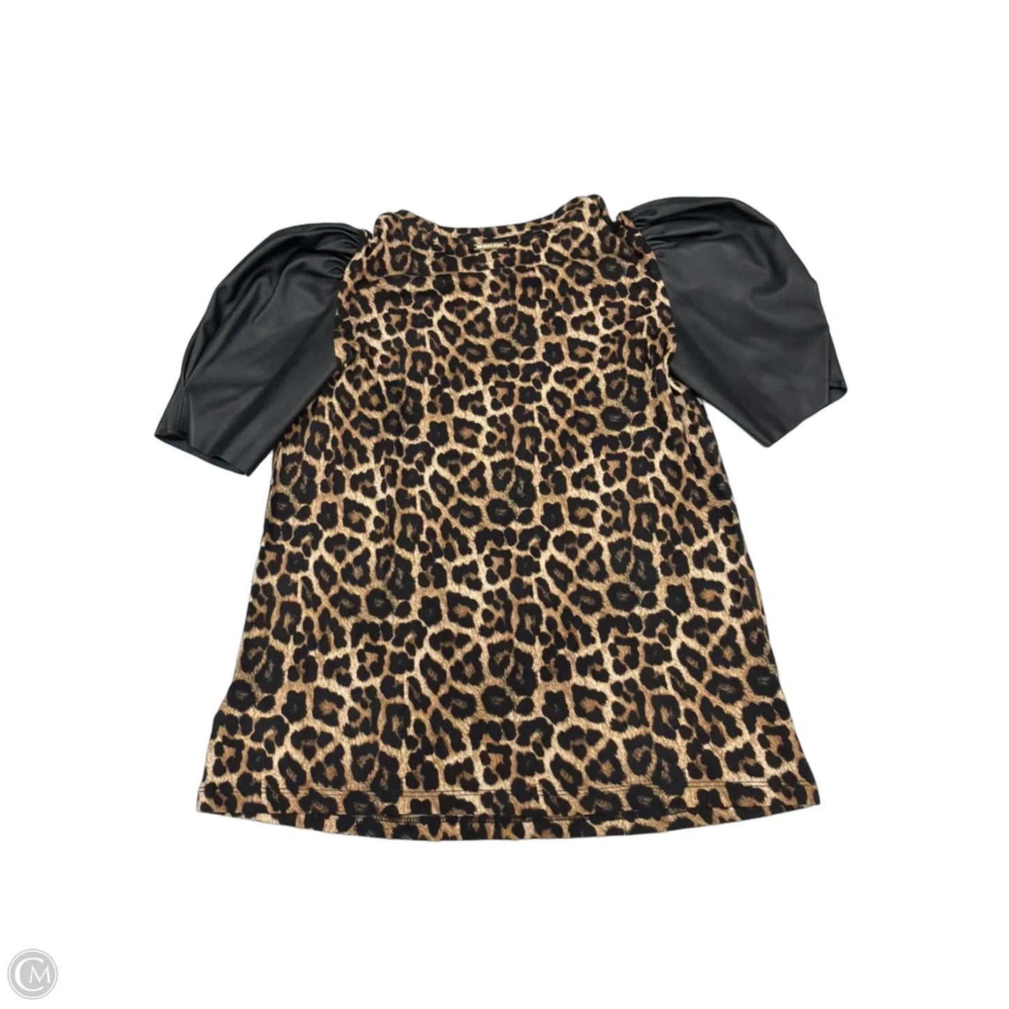 Top Short Sleeve By Michael By Michael Kors In Animal Print, Size: S