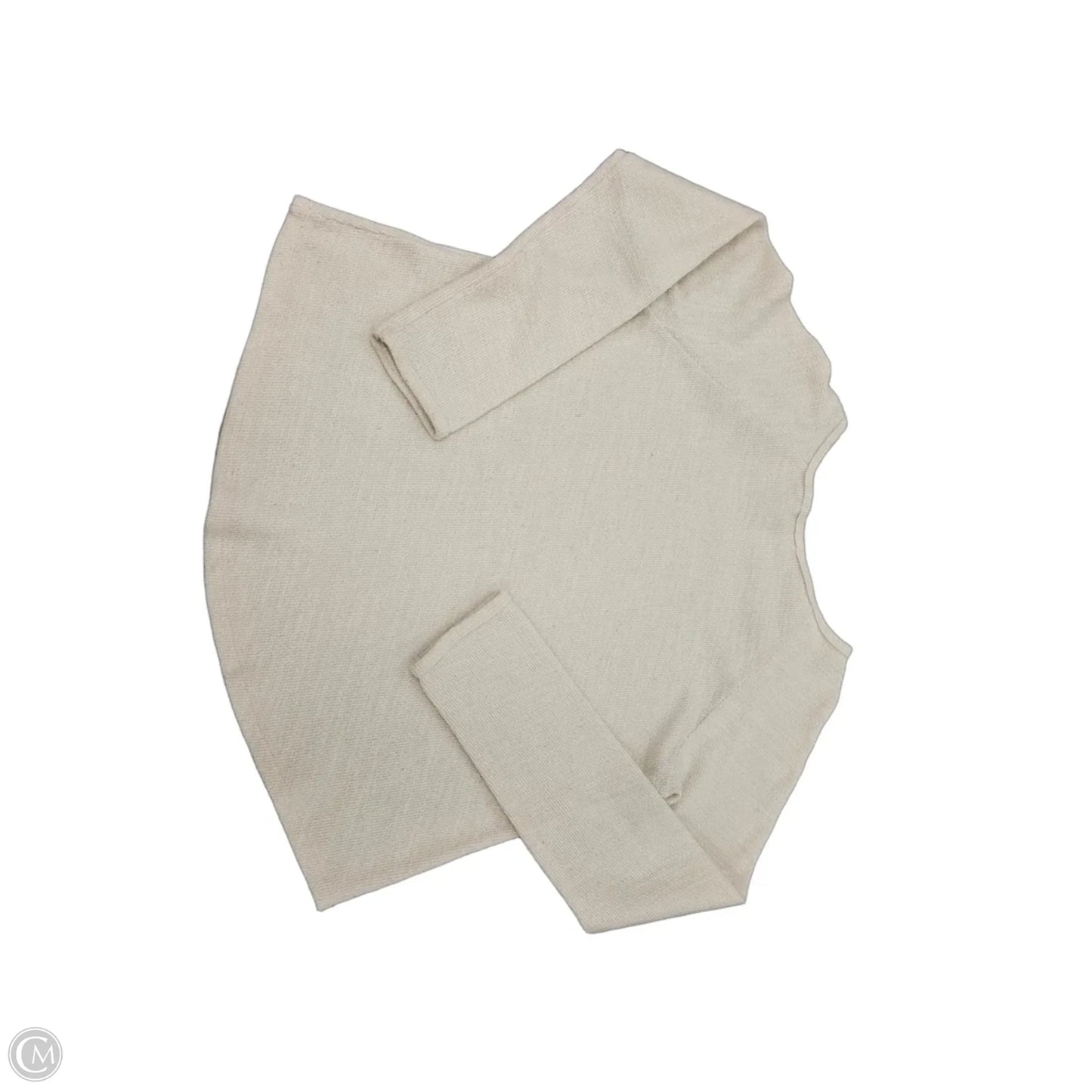 Top Long Sleeve By Cme In Cream, Size: M