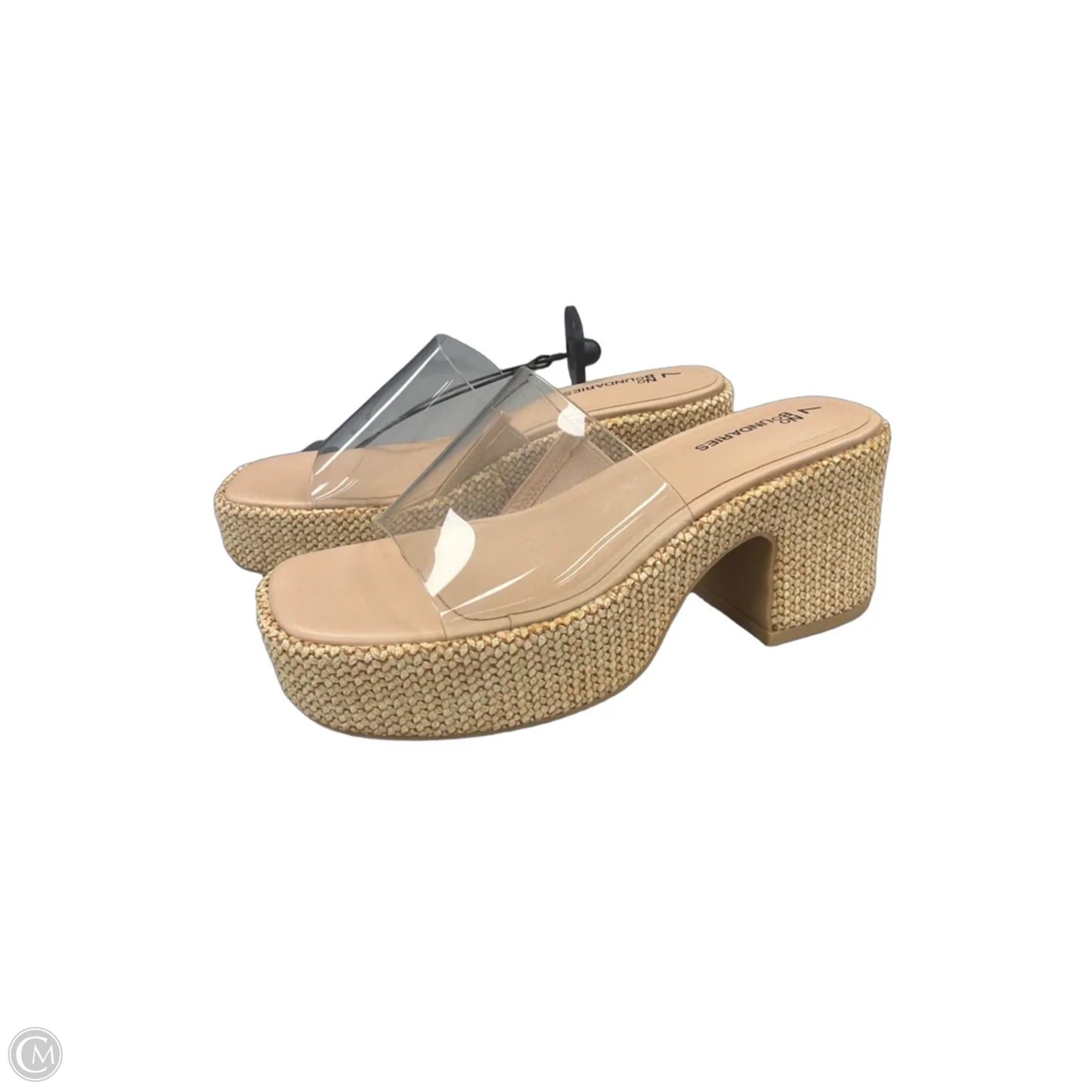 Shoes Heels Block By No Boundaries In Tan, Size: 7
